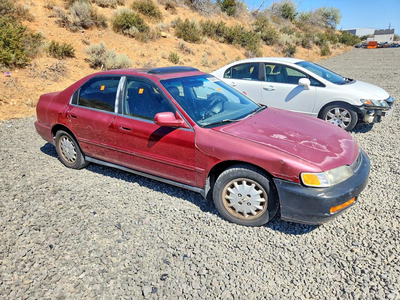 1996 Honda Accord Ex Burgundy vin: 1HGCD5659TA090928