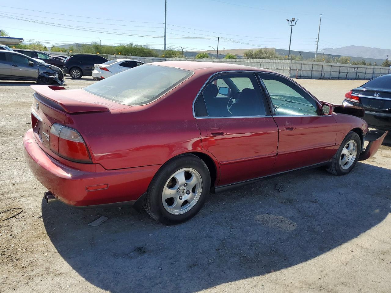 1996 Honda Accord Ex Red vin: 1HGCD5659TA091884