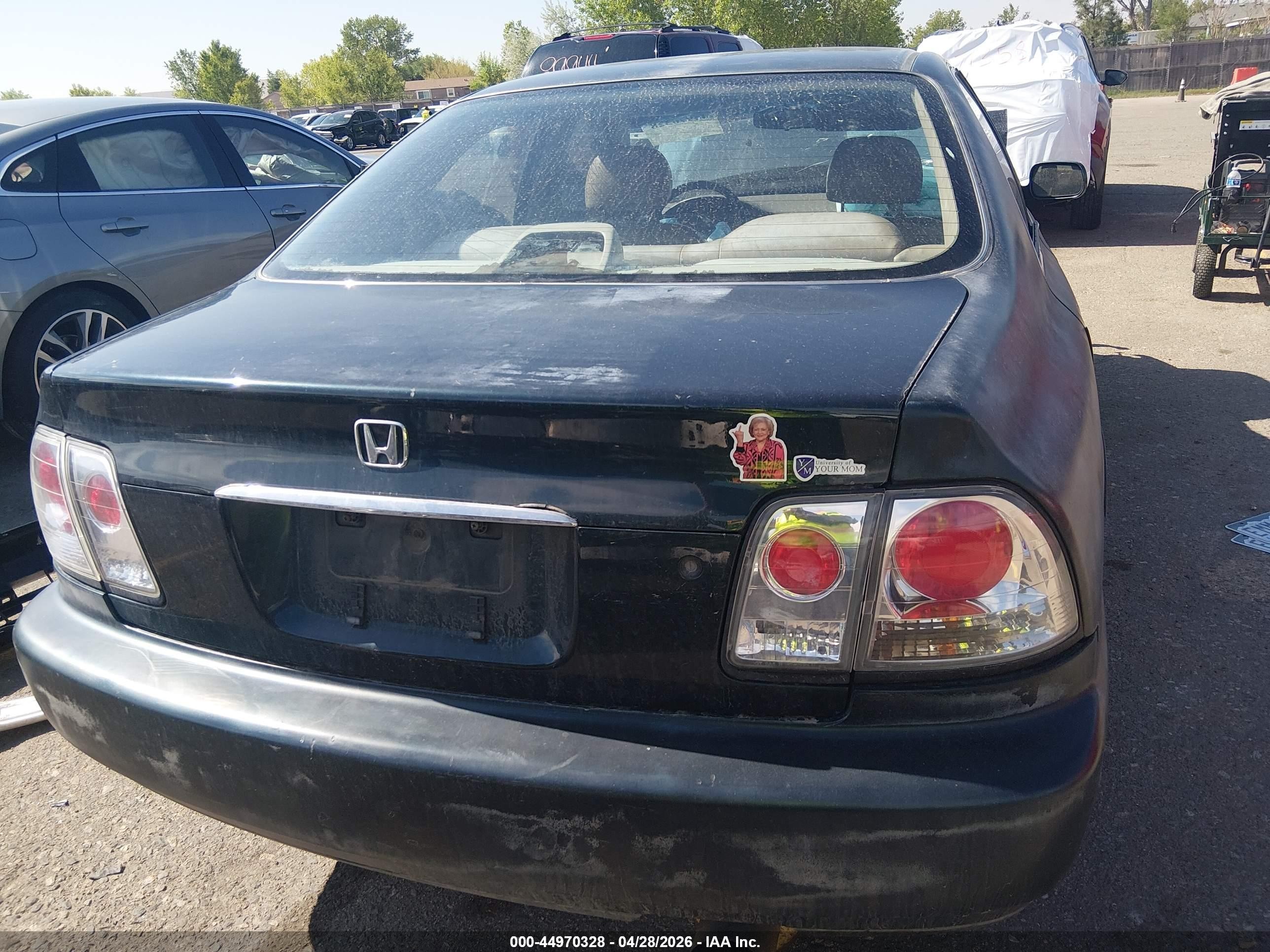 1997 Honda Accord Ex Green vin: 1HGCD5662VA176934