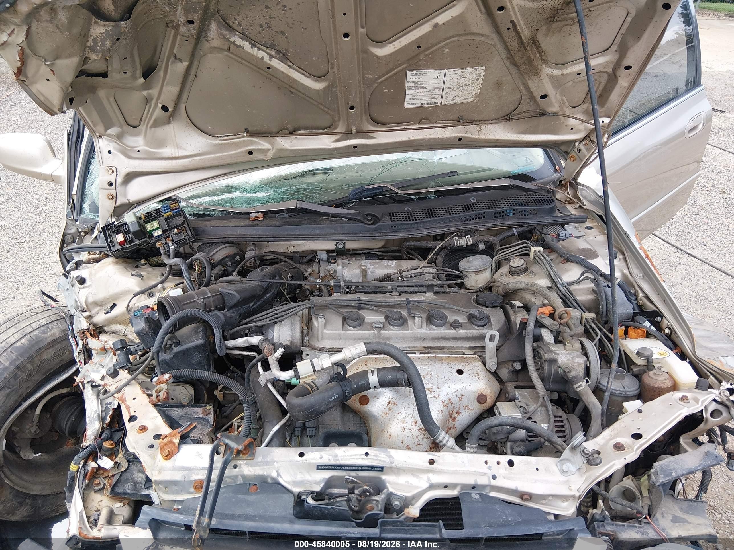1995 Honda Accord Ex Tan vin: 1HGCD5666SA060454