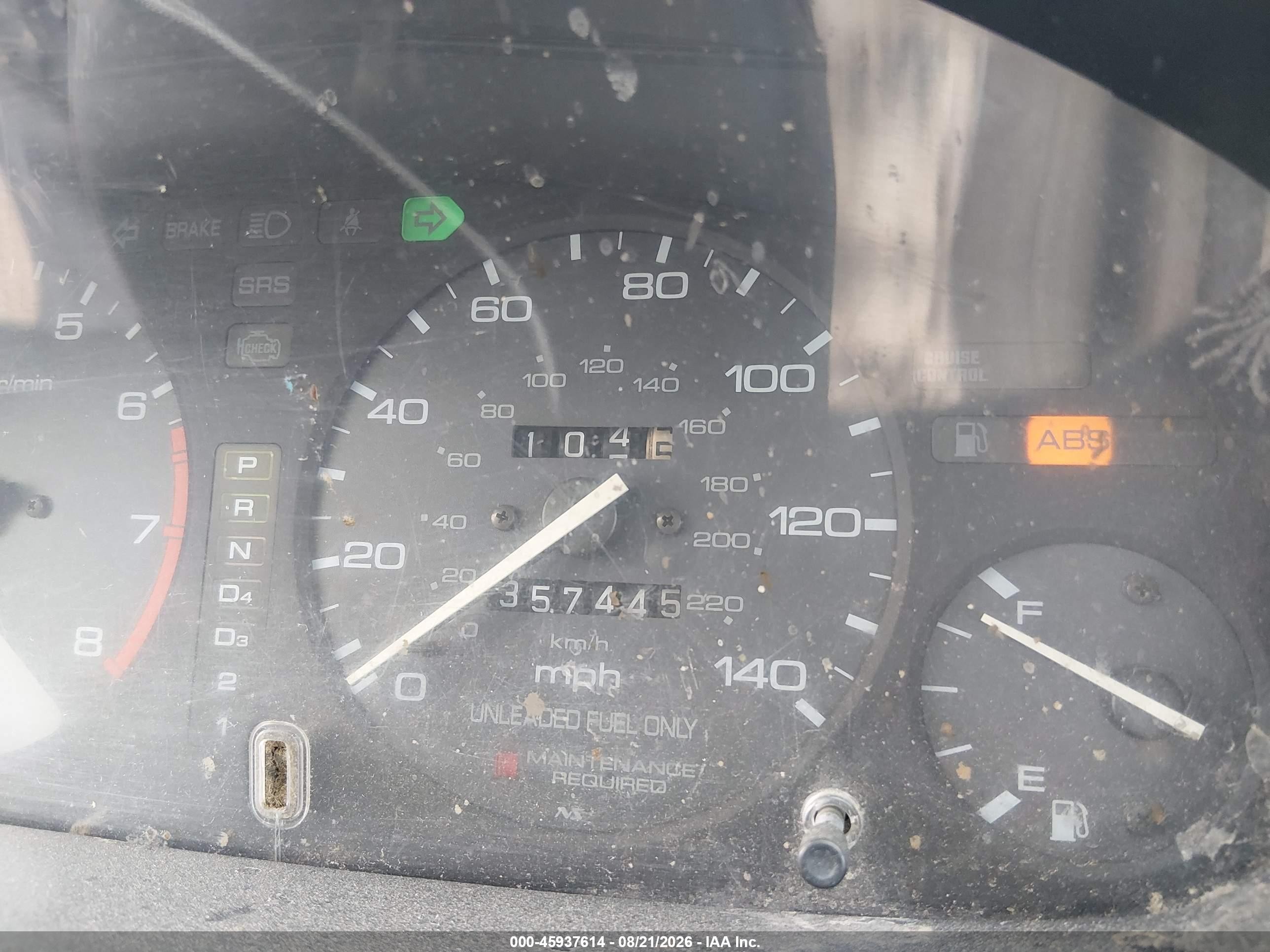 1997 Honda Accord Ex Green vin: 1HGCD5669VA035780