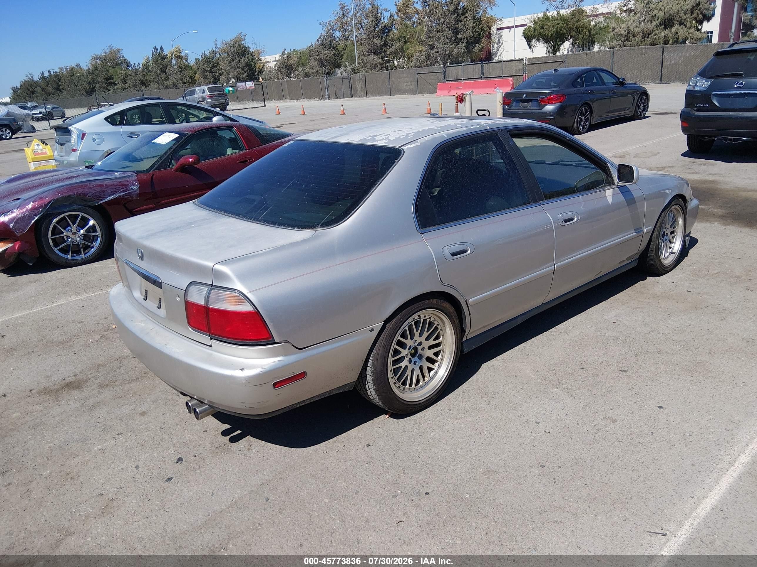 1996 Honda Accord Ex Silver vin: 1HGCD566XTA118230