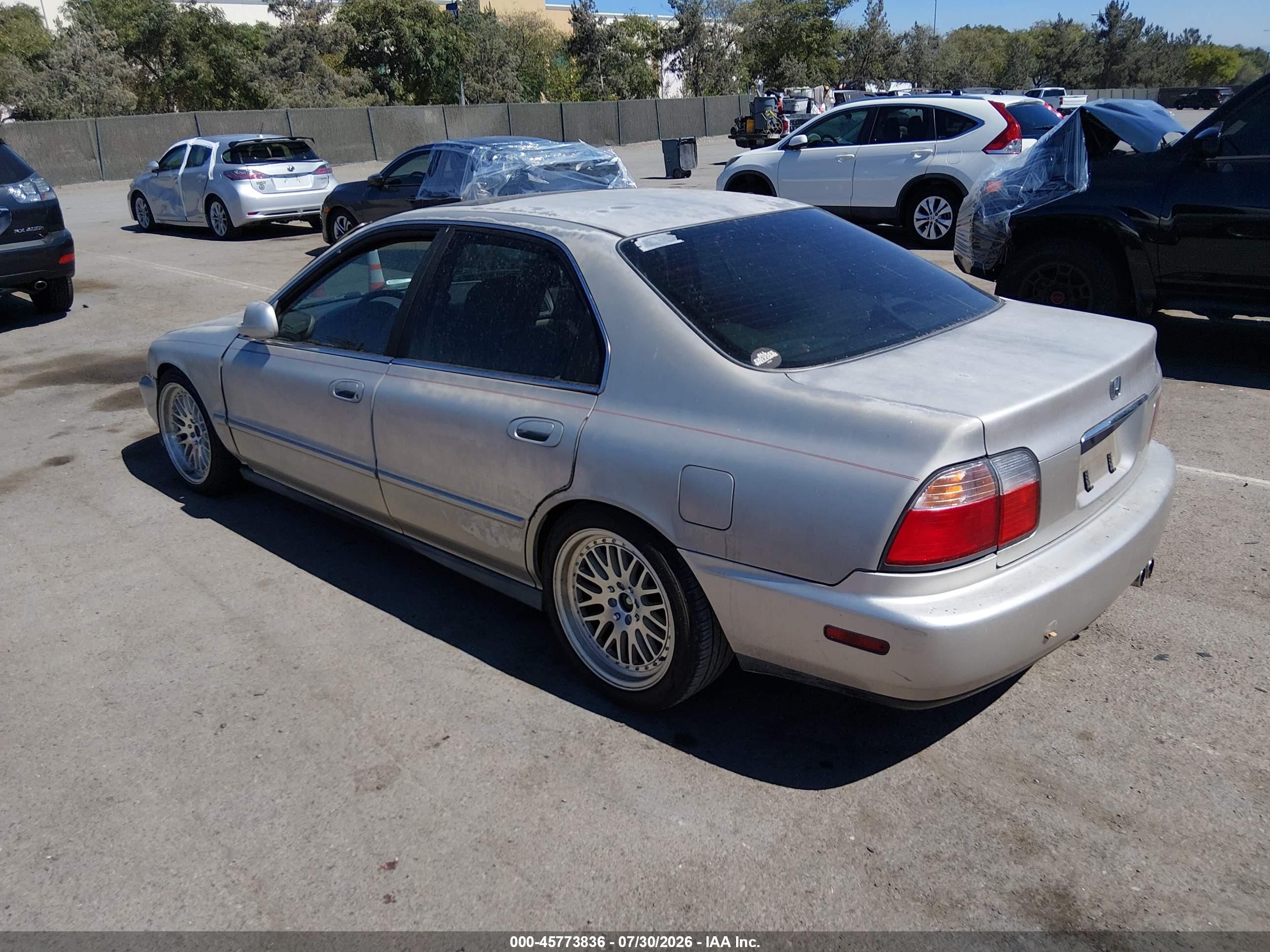 1996 Honda Accord Ex Silver vin: 1HGCD566XTA118230