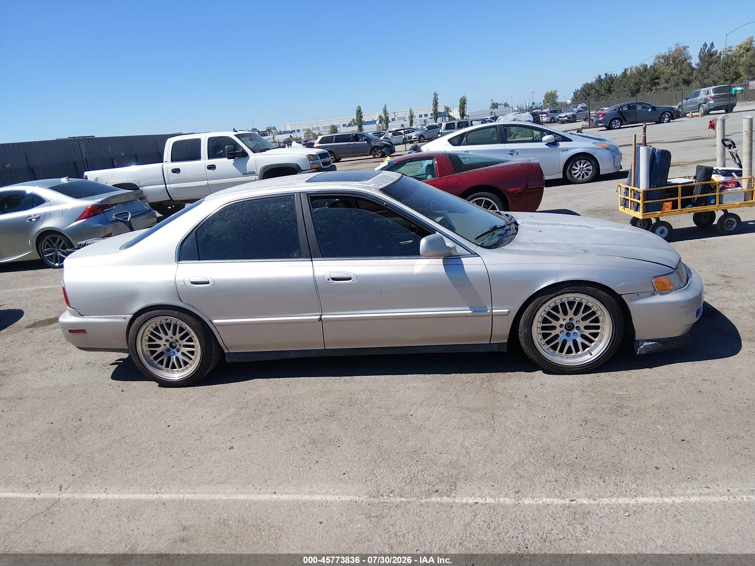 1996 Honda Accord Ex Silver vin: 1HGCD566XTA118230