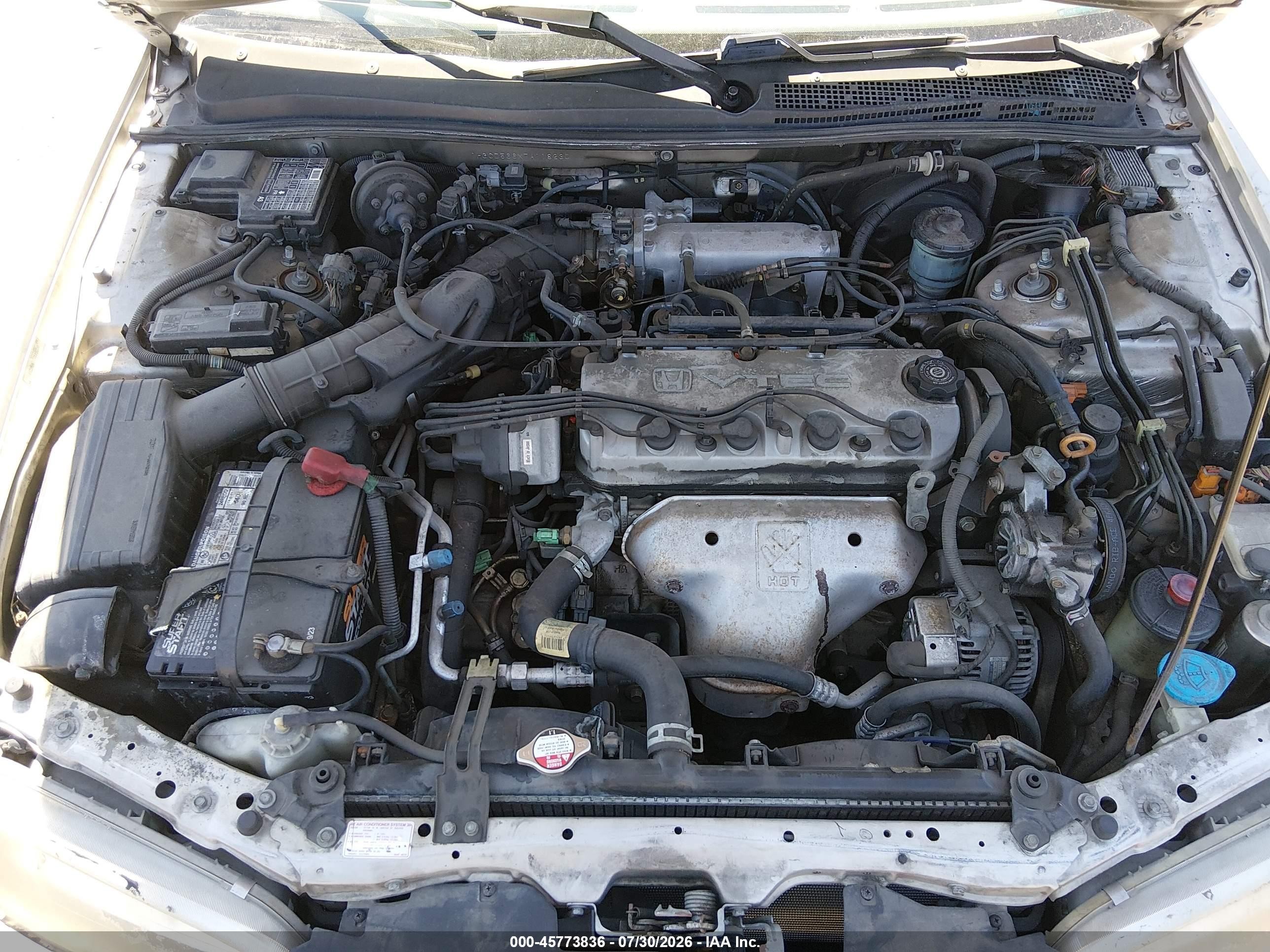 1996 Honda Accord Ex Silver vin: 1HGCD566XTA118230