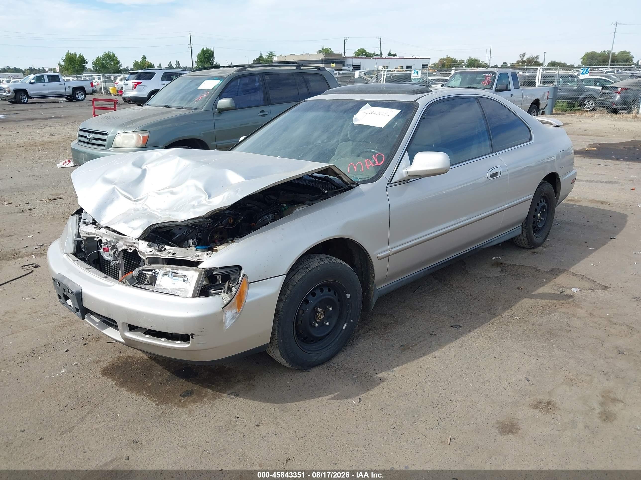 1996 Honda Accord Ex/ex-r Gray vin: 1HGCD7158TA019481