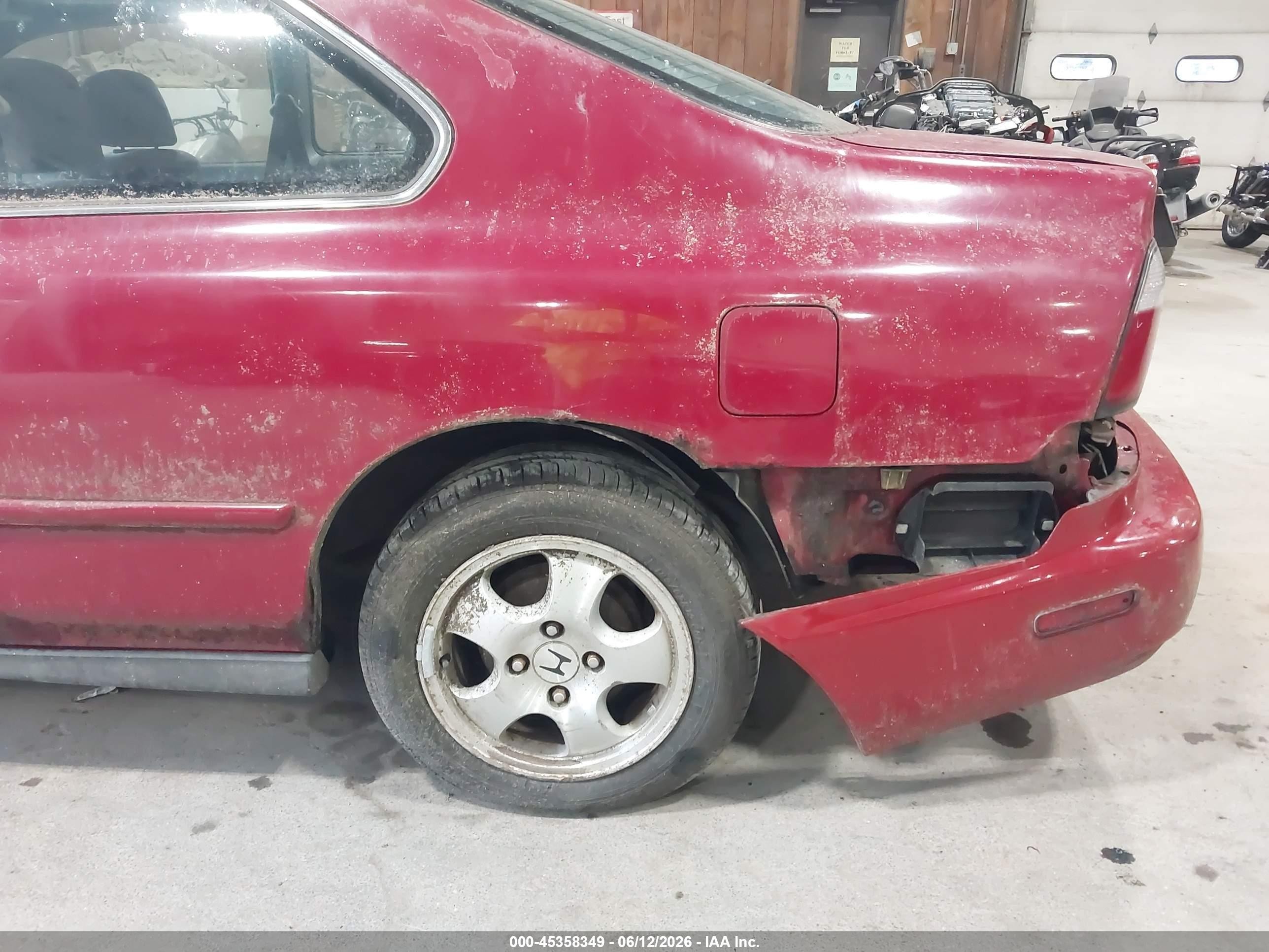 1997 Honda Accord Se Red vin: 1HGCD7203VA005610