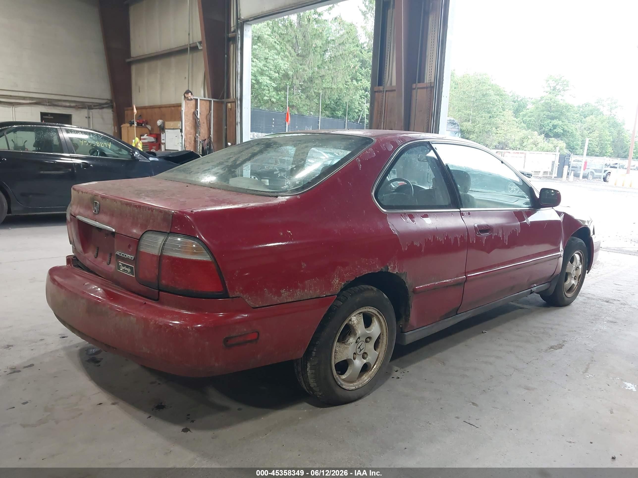 1997 Honda Accord Se Red vin: 1HGCD7203VA005610