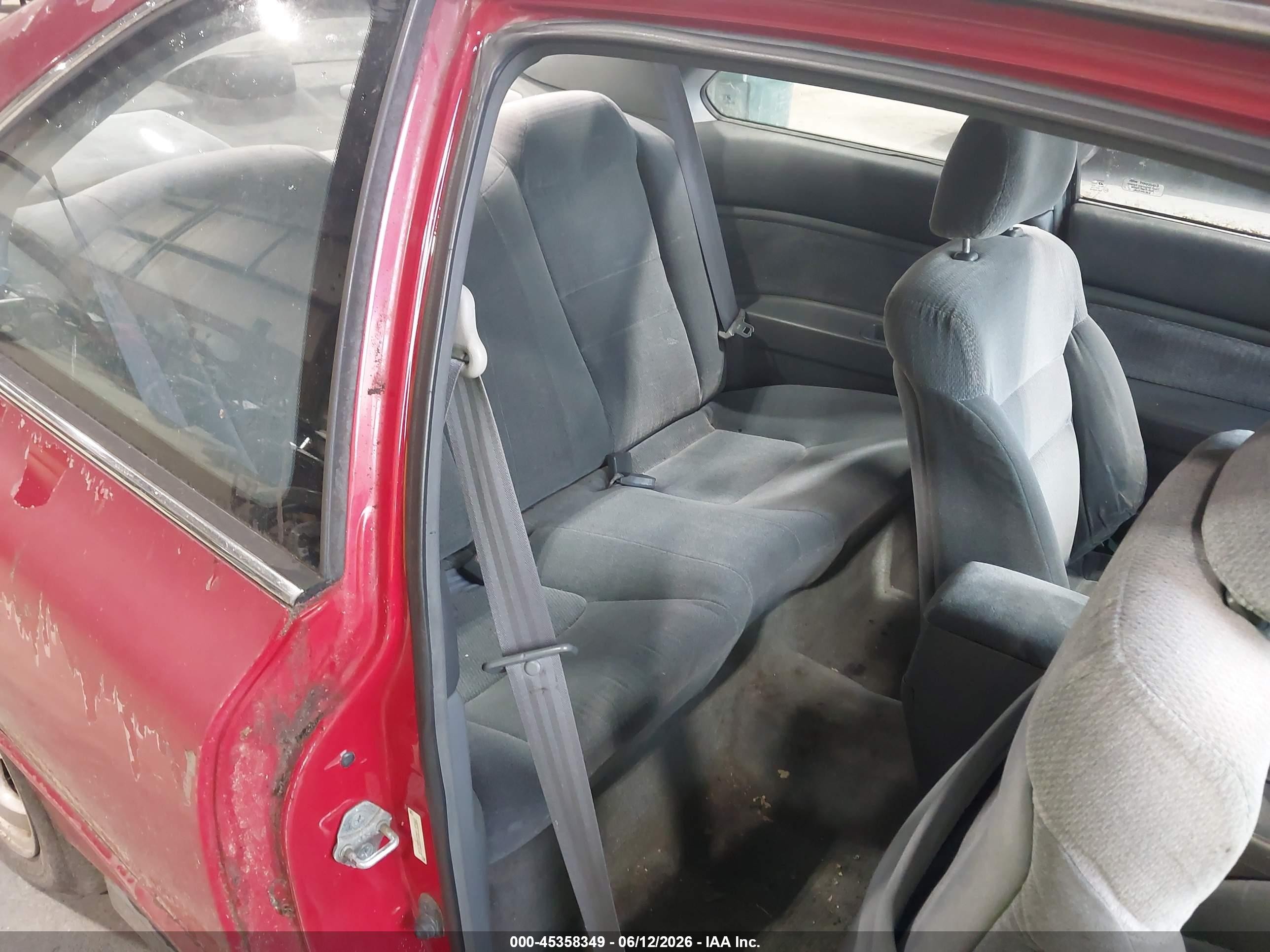 1997 Honda Accord Se Red vin: 1HGCD7203VA005610