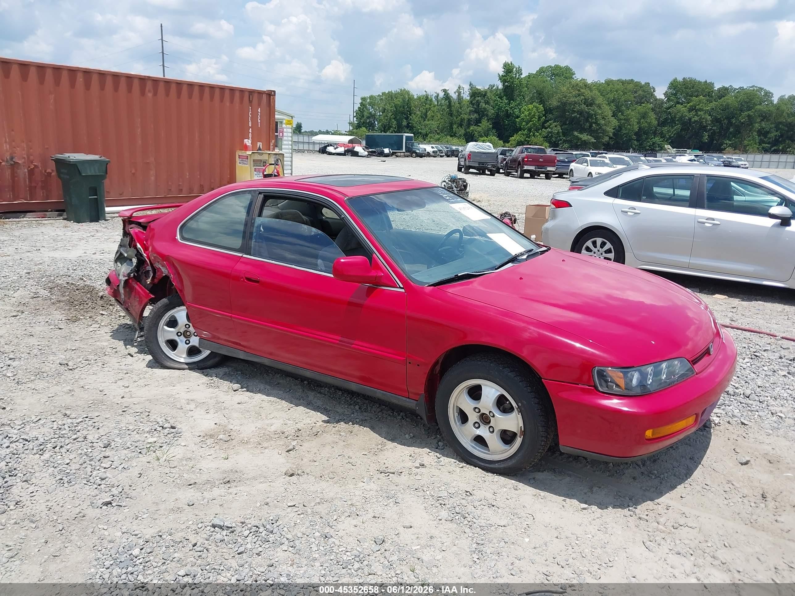 1997 Honda Accord Se Red vin: 1HGCD7205VA026457