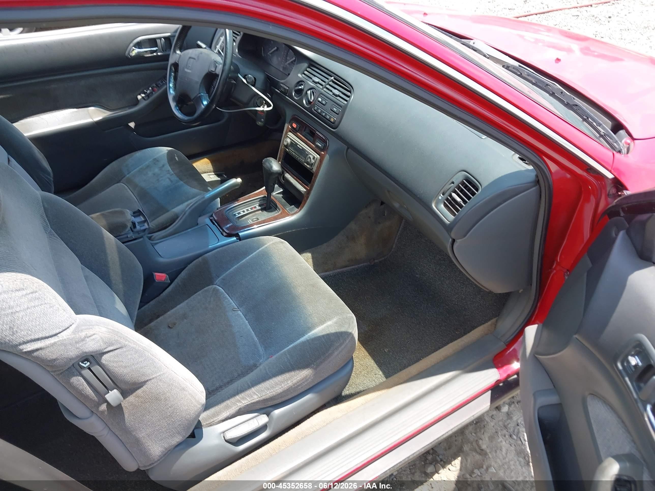 1997 Honda Accord Se Red vin: 1HGCD7205VA026457
