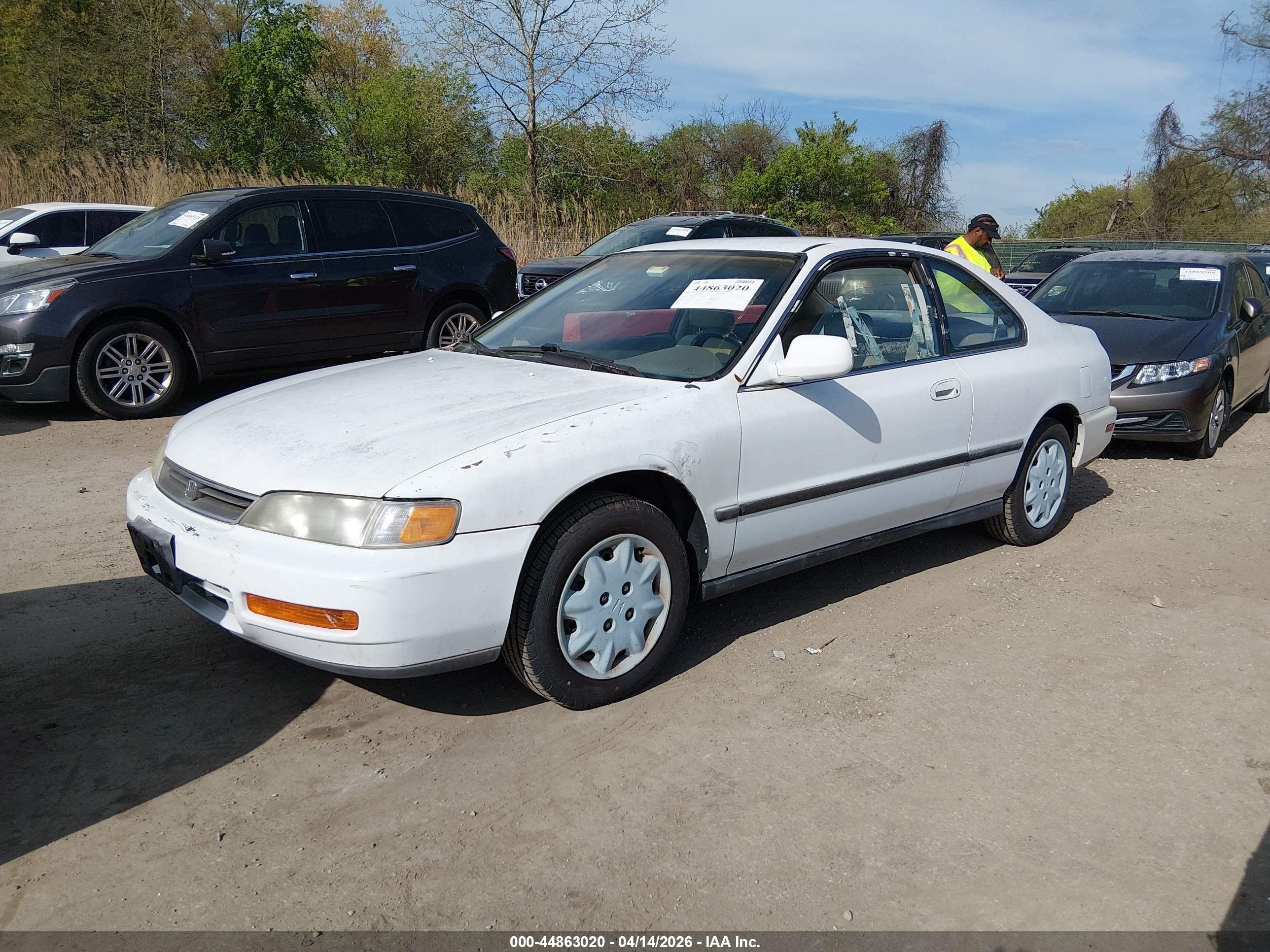 1997 Honda Accord Lx White vin: 1HGCD7234VA019770