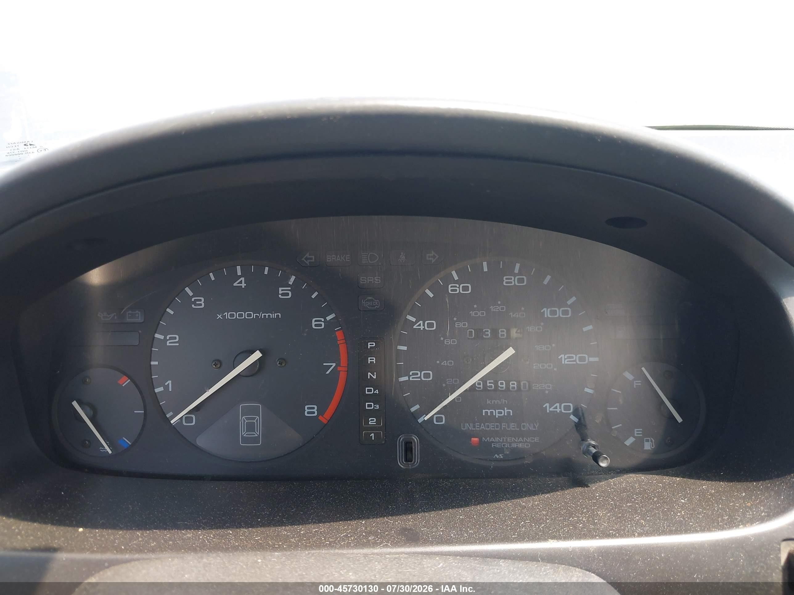 1997 Honda Accord Lx Gray vin: 1HGCD7238VA030013