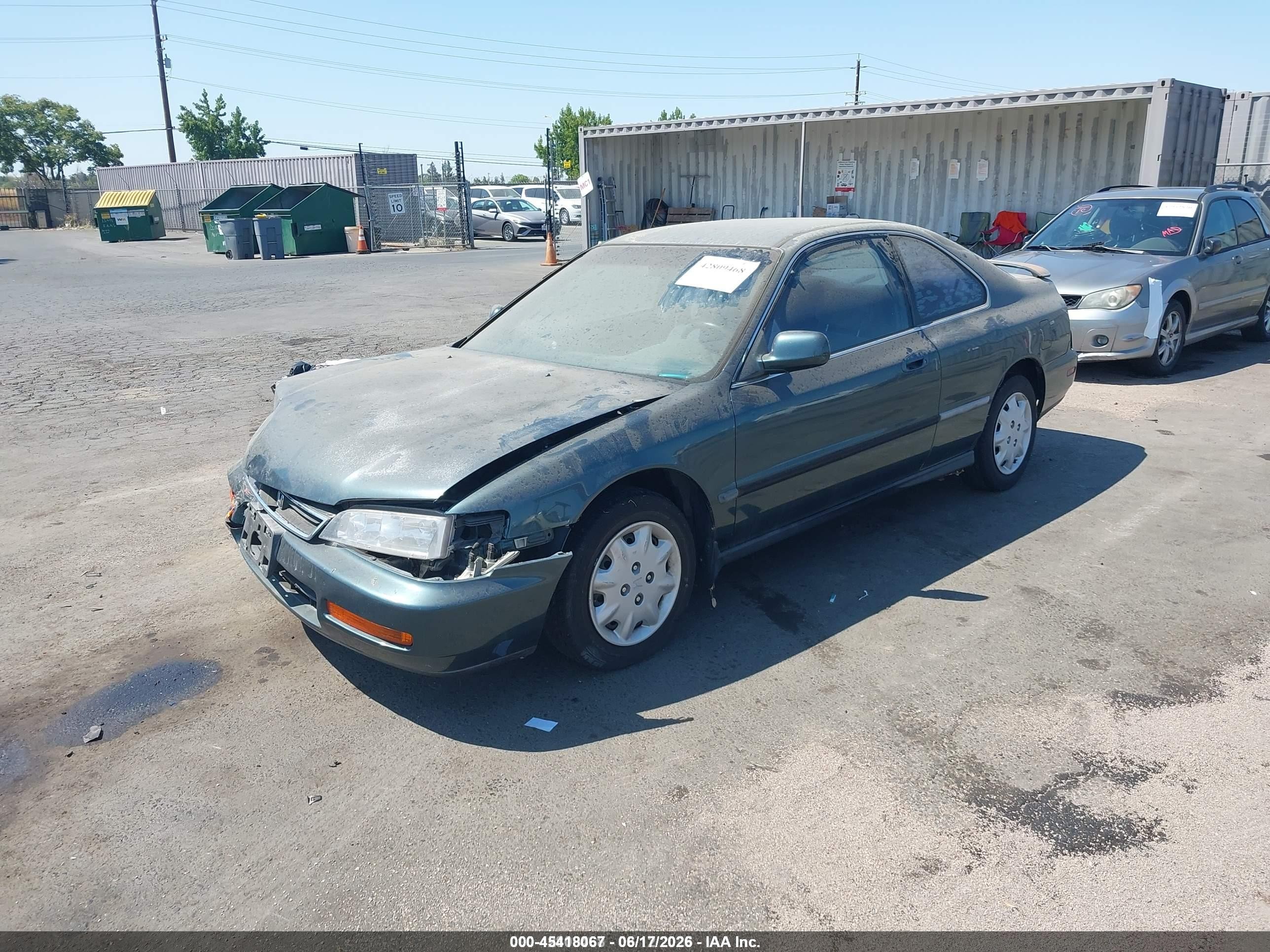 1996 Honda Accord Lx Green vin: 1HGCD7239TA028865