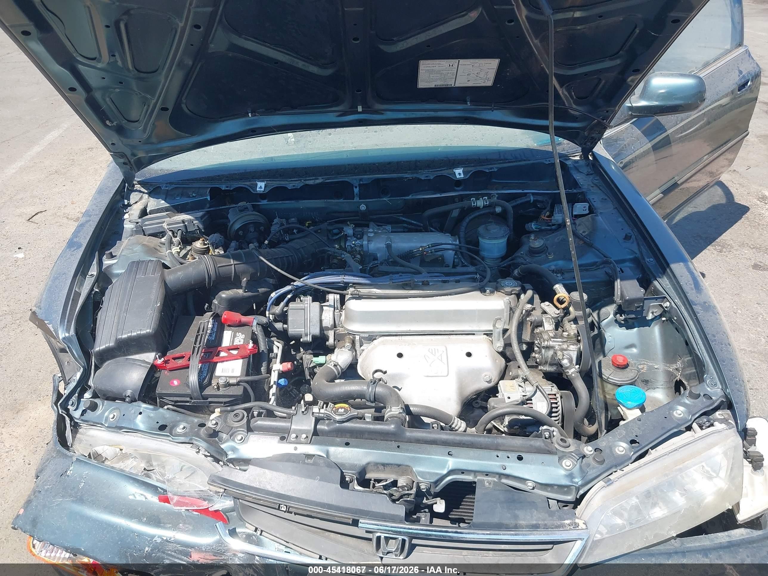 1996 Honda Accord Lx Green vin: 1HGCD7239TA028865