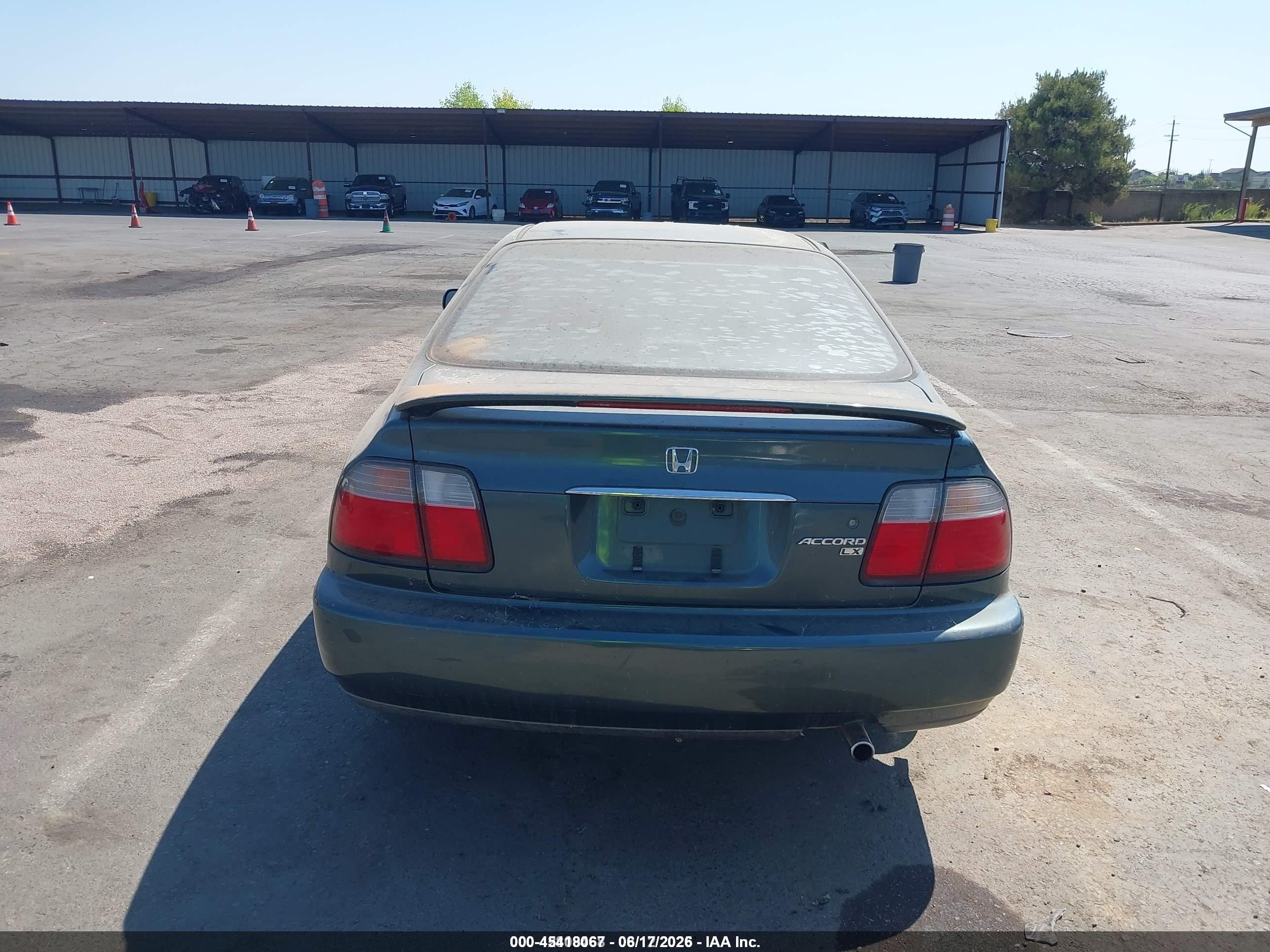 1996 Honda Accord Lx Green vin: 1HGCD7239TA028865