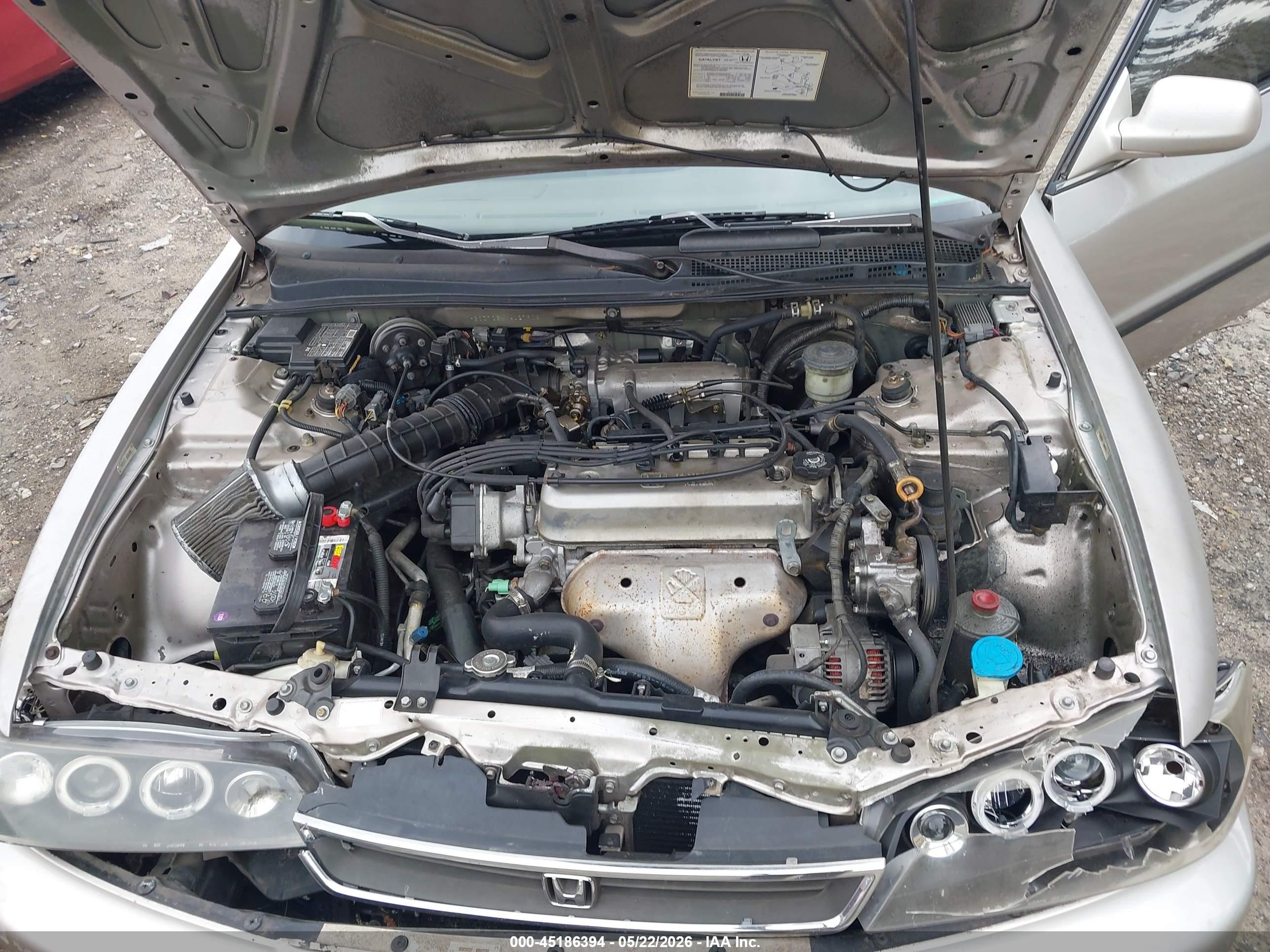 1997 Honda Accord Lx Beige vin: 1HGCD723XVA027906