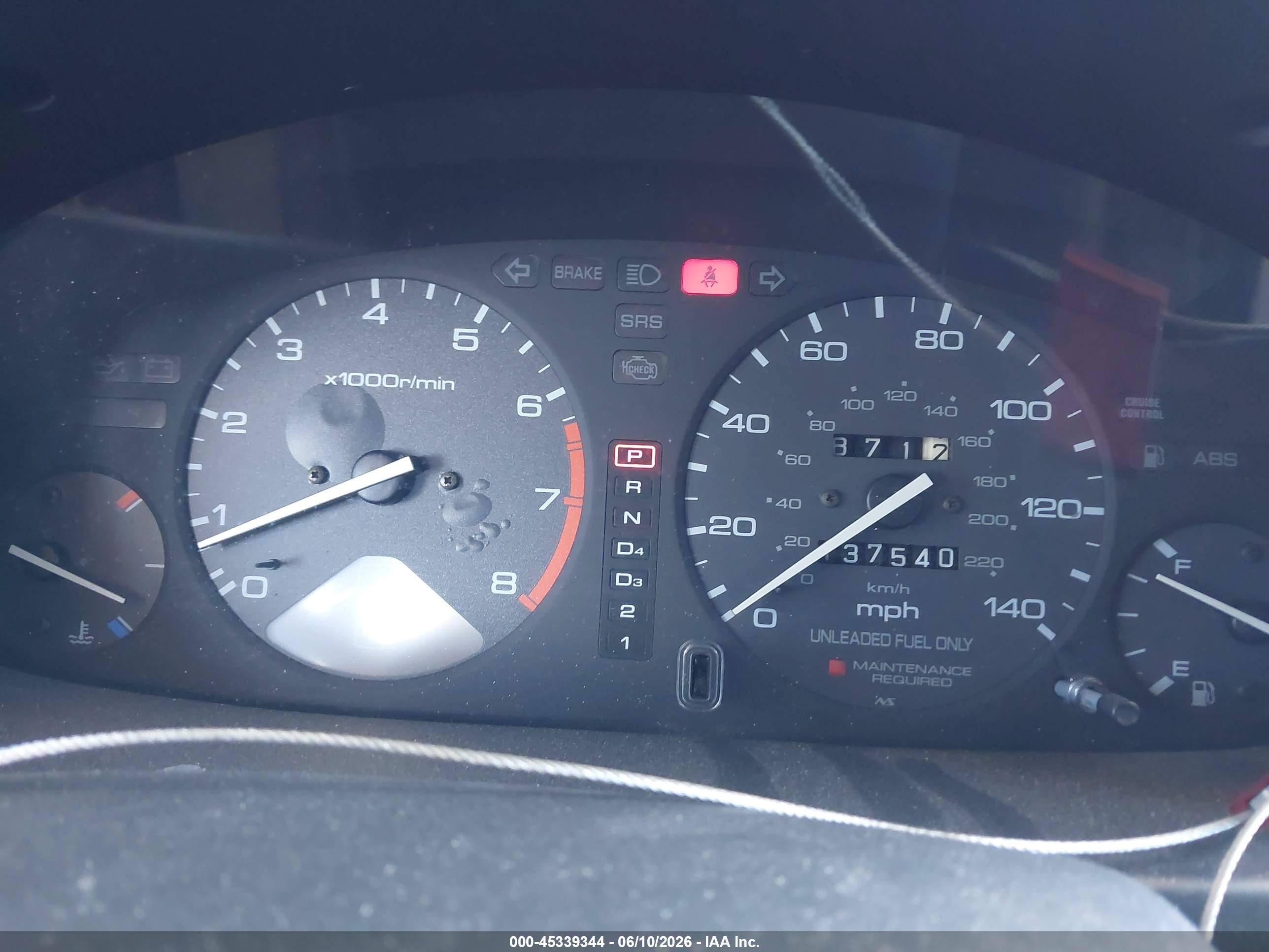 1995 Honda Accord Ex Blue vin: 1HGCD7252SA038279