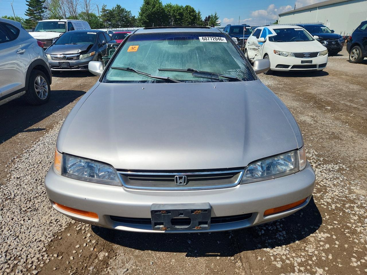 1996 Honda Accord Ex Silver vin: 1HGCD7255TA801140