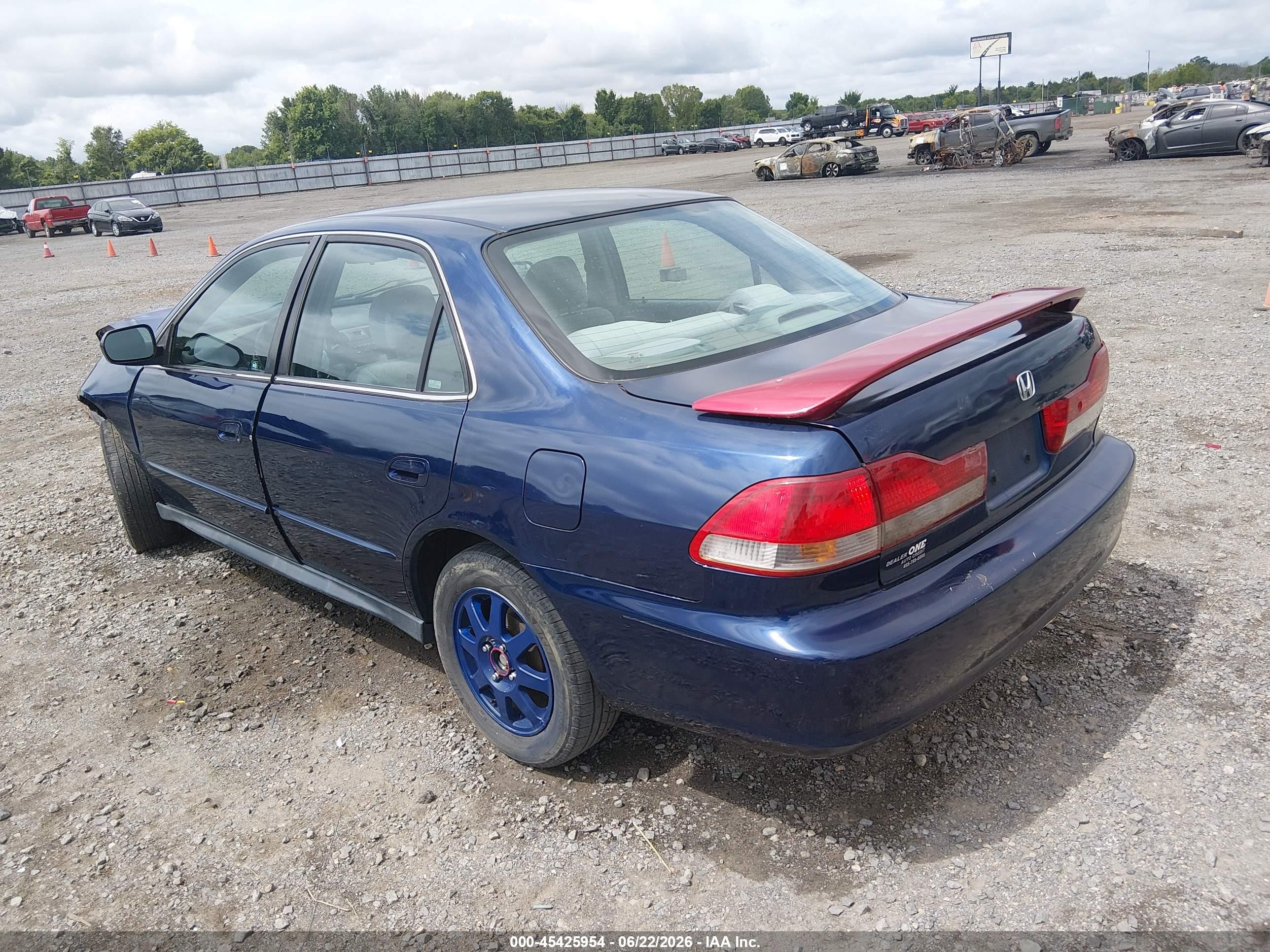 2002 Honda Accord 2.3 Vp Blue vin: 1HGCF86642A129153