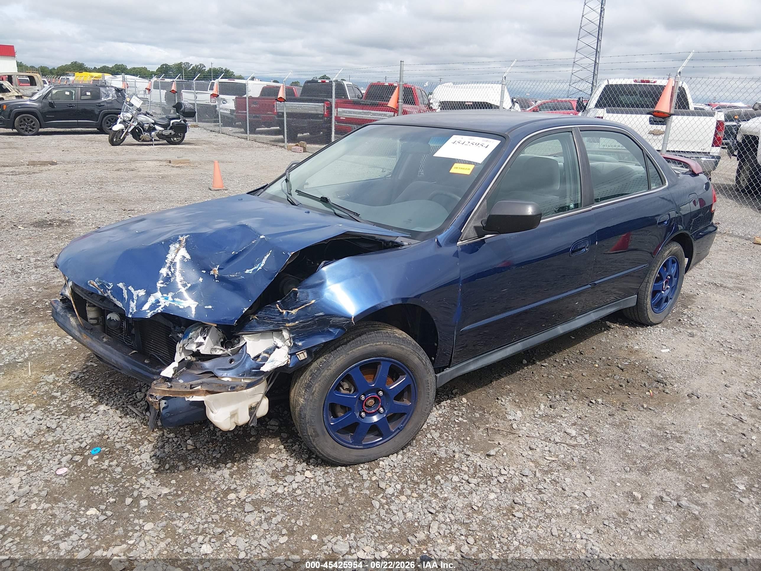 2002 Honda Accord 2.3 Vp Blue vin: 1HGCF86642A129153