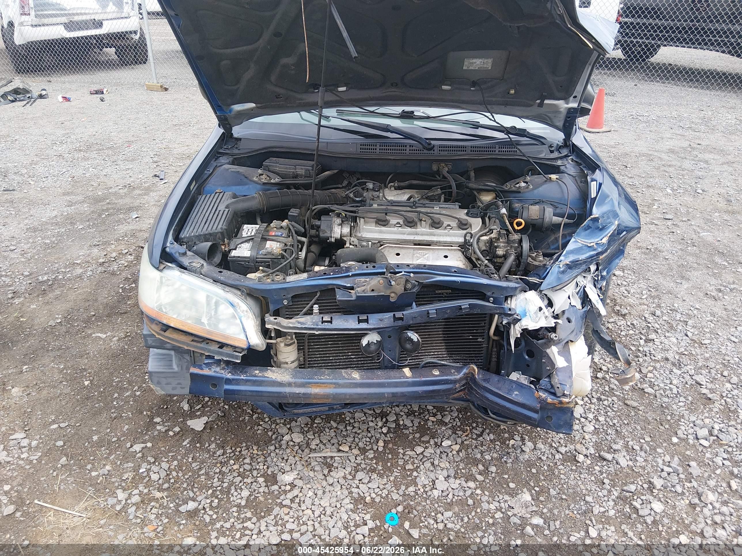 2002 Honda Accord 2.3 Vp Blue vin: 1HGCF86642A129153