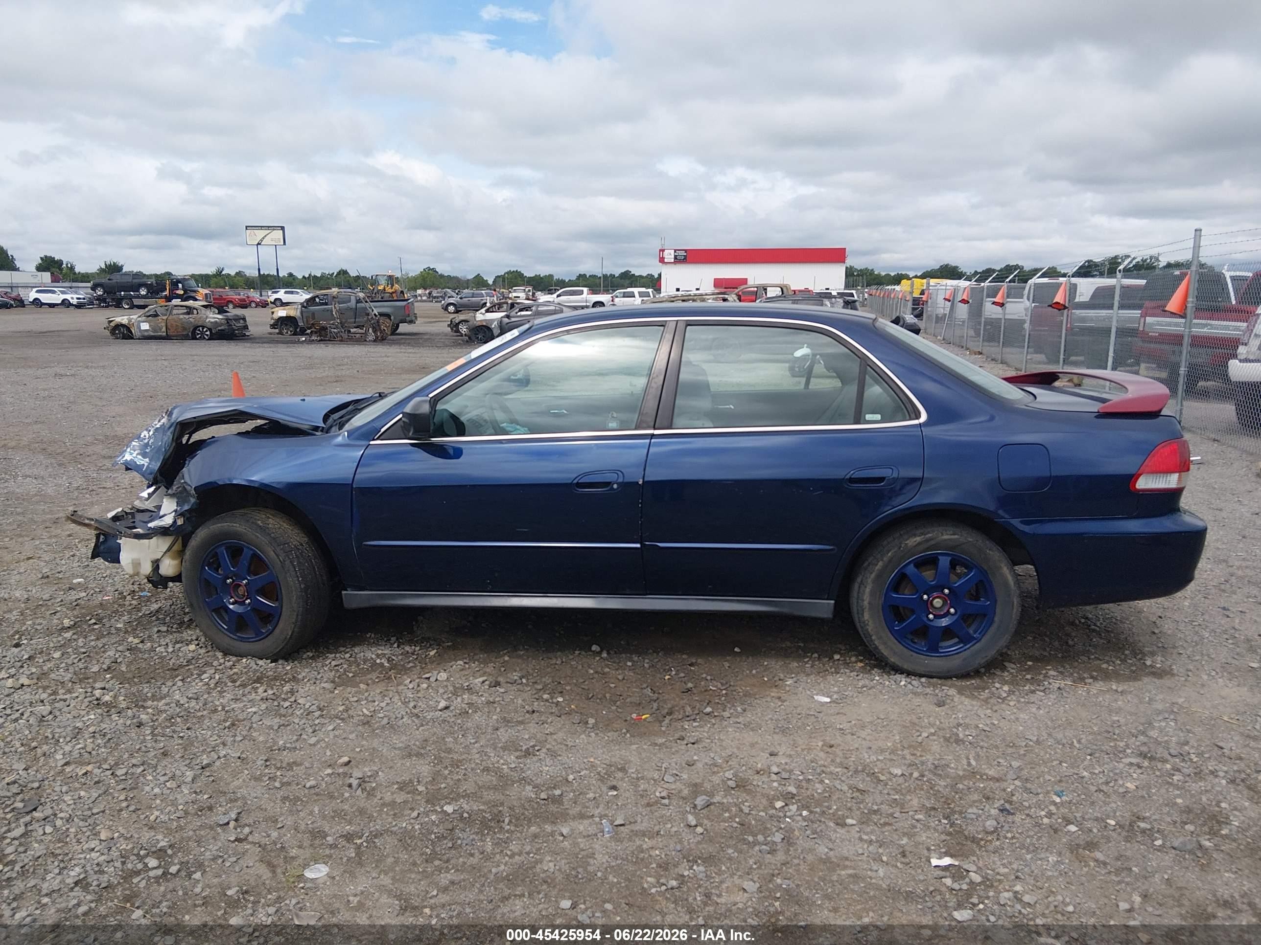 2002 Honda Accord 2.3 Vp Blue vin: 1HGCF86642A129153