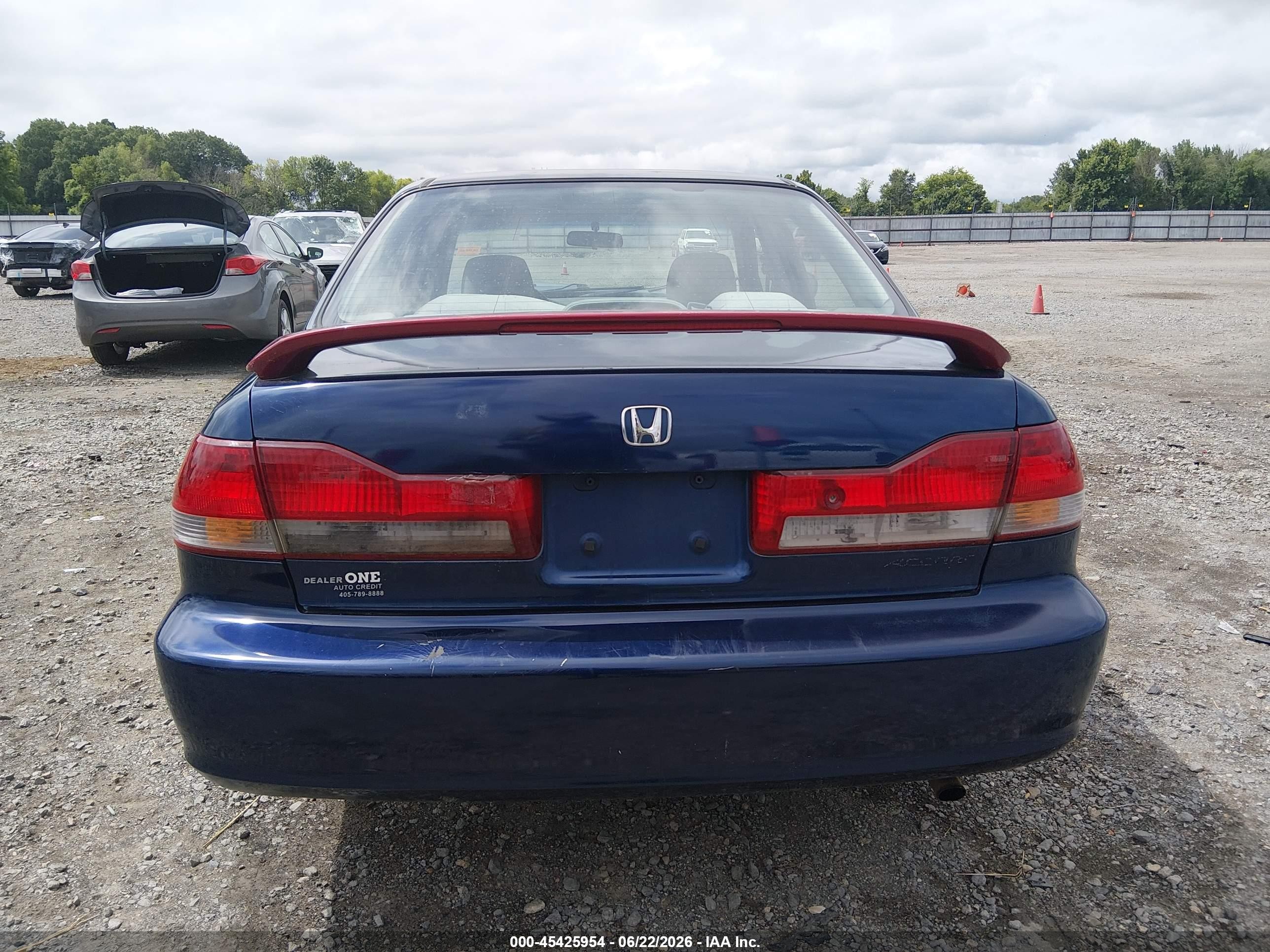 2002 Honda Accord 2.3 Vp Blue vin: 1HGCF86642A129153