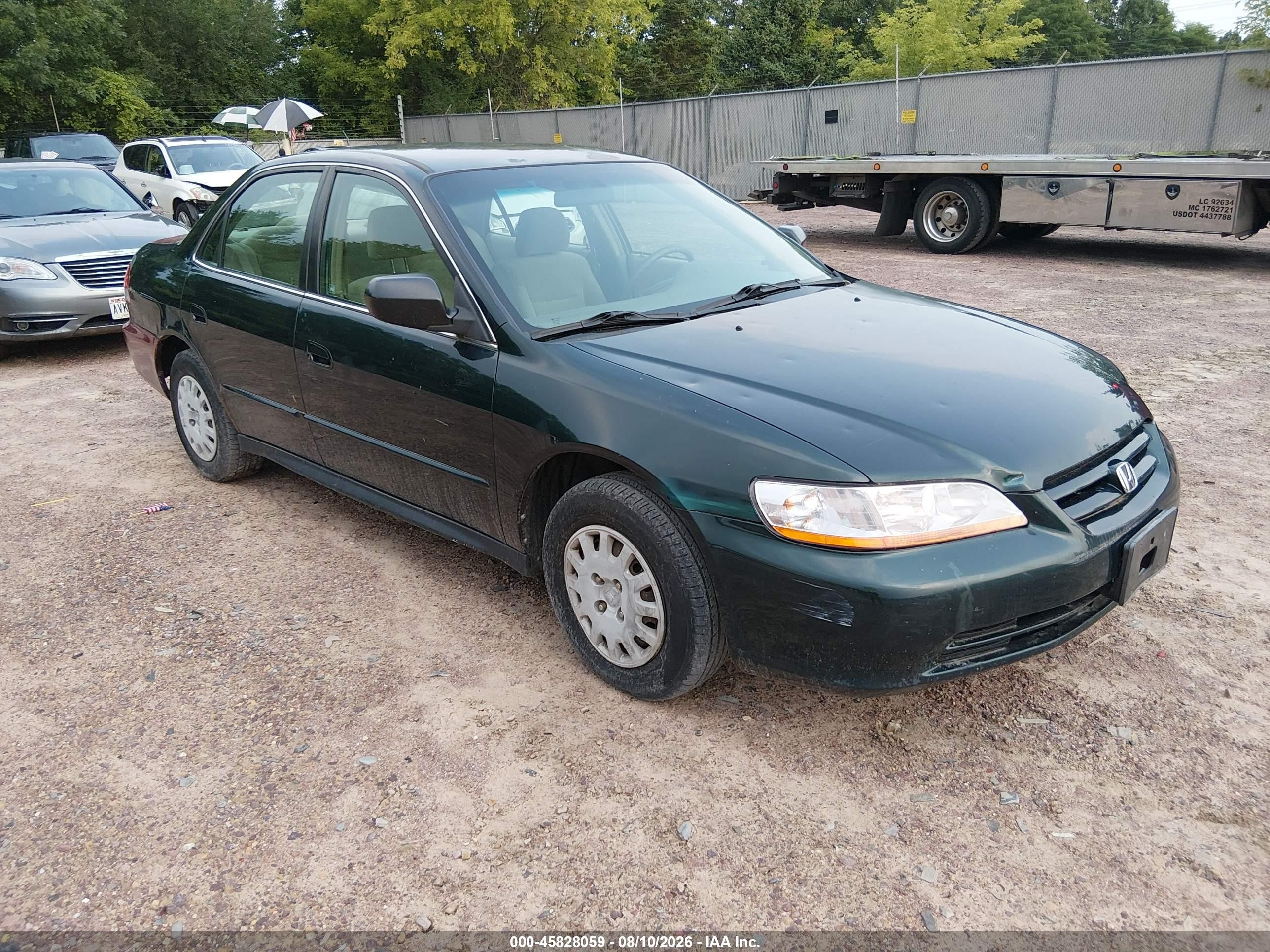 2001 Honda Accord Value Package Зеленый vin: 1HGCF86681A148125