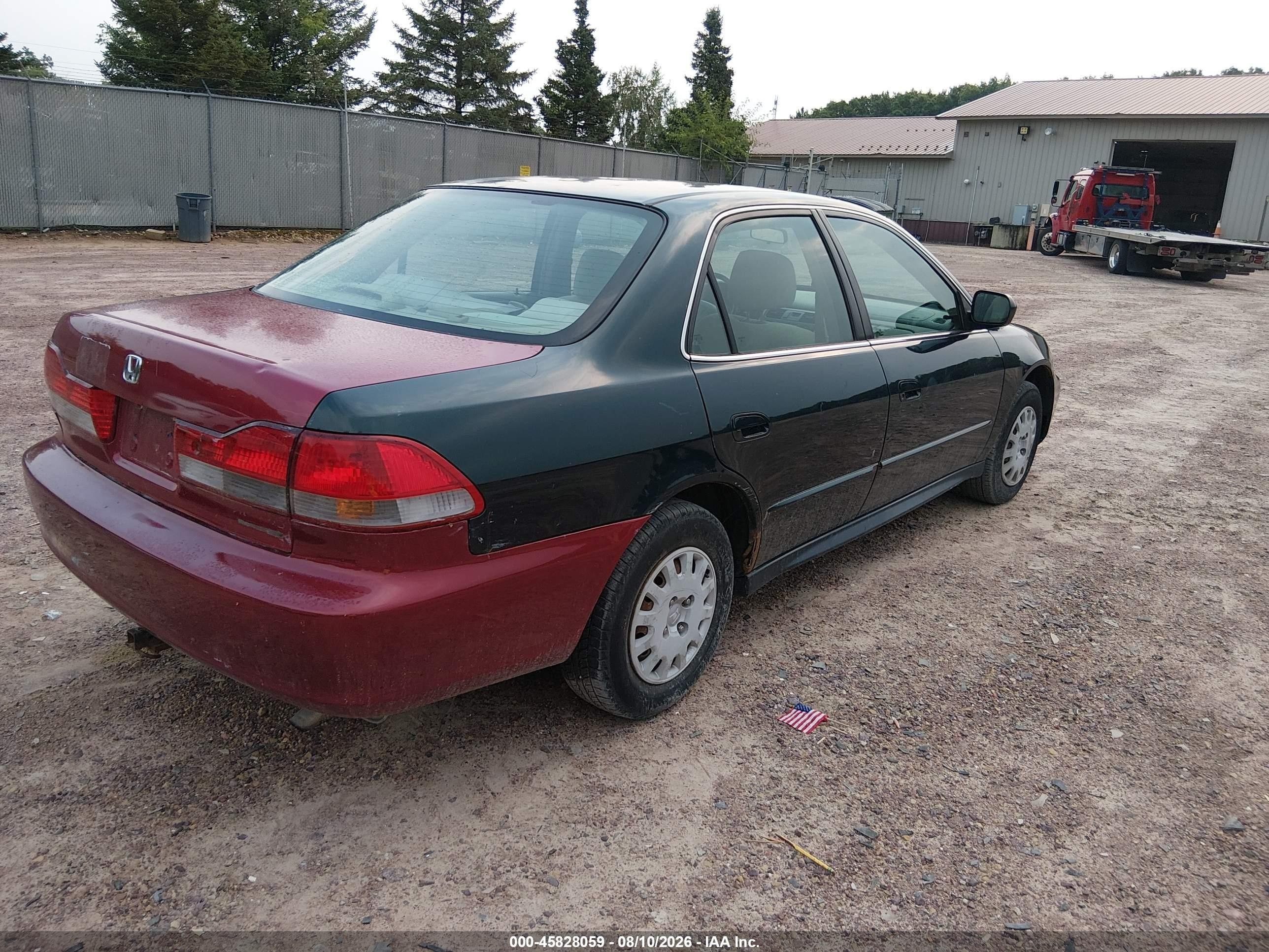 2001 Honda Accord Value Package Green vin: 1HGCF86681A148125