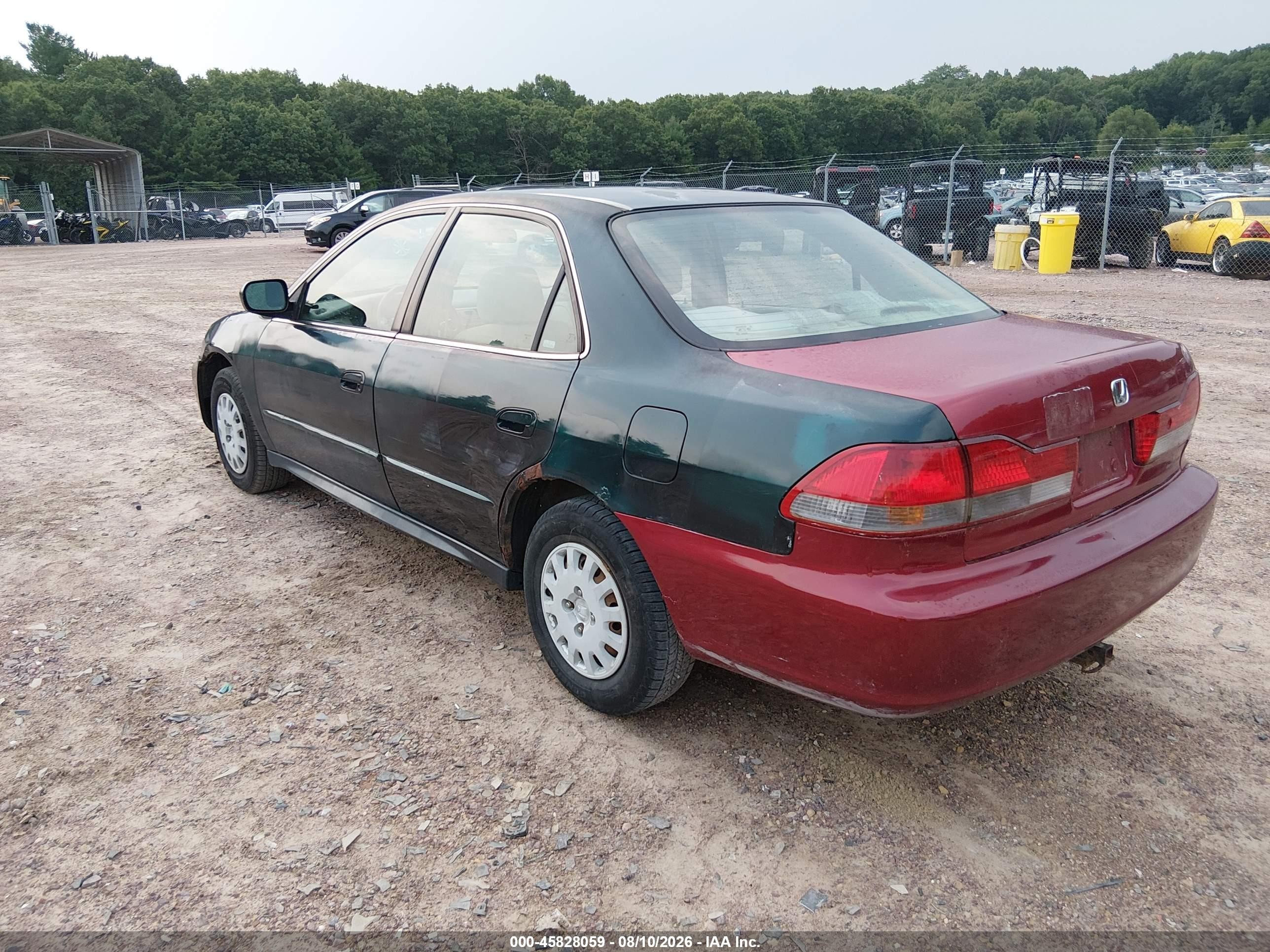 2001 Honda Accord Value Package Green vin: 1HGCF86681A148125