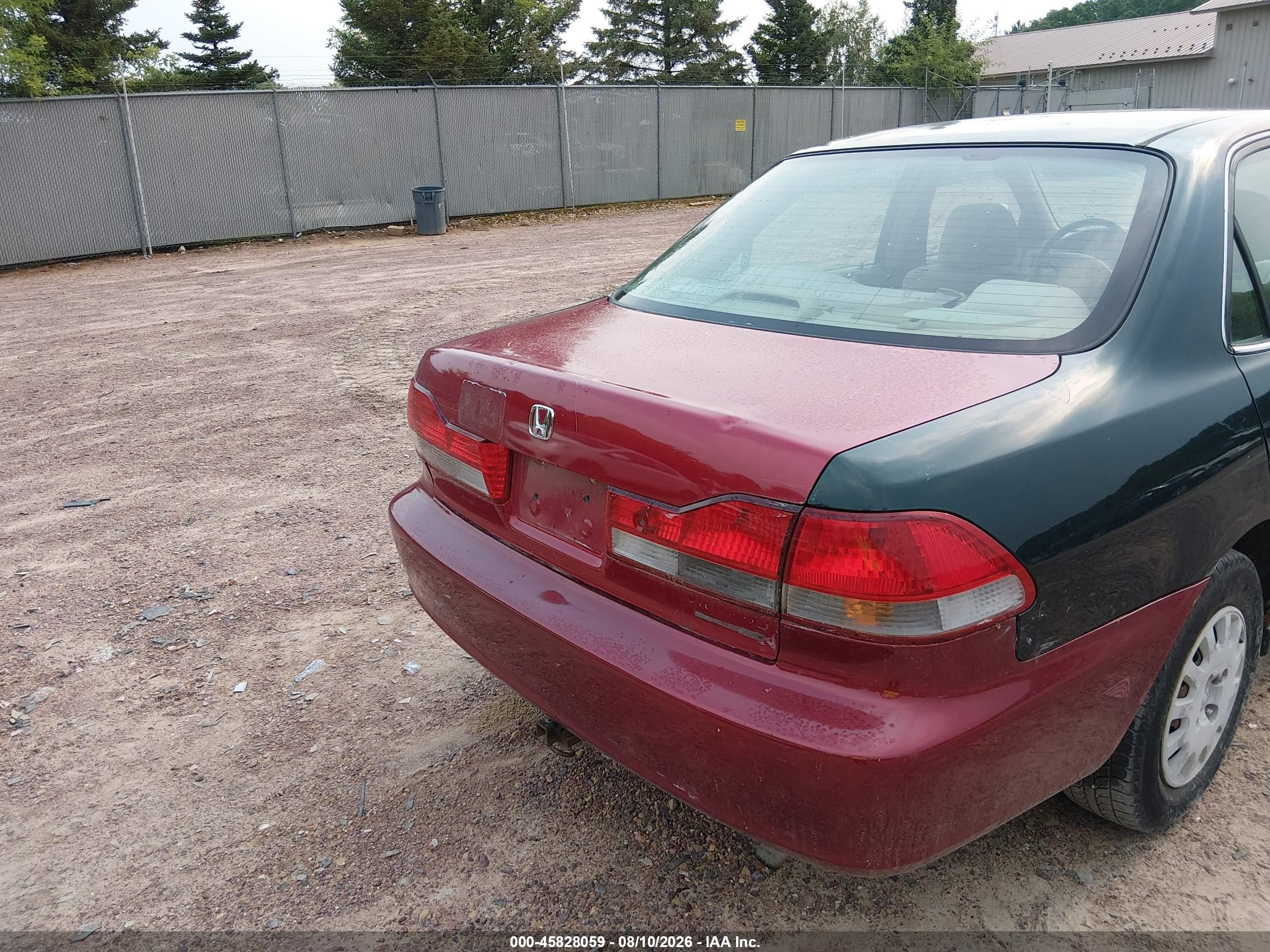 2001 Honda Accord Value Package Green vin: 1HGCF86681A148125