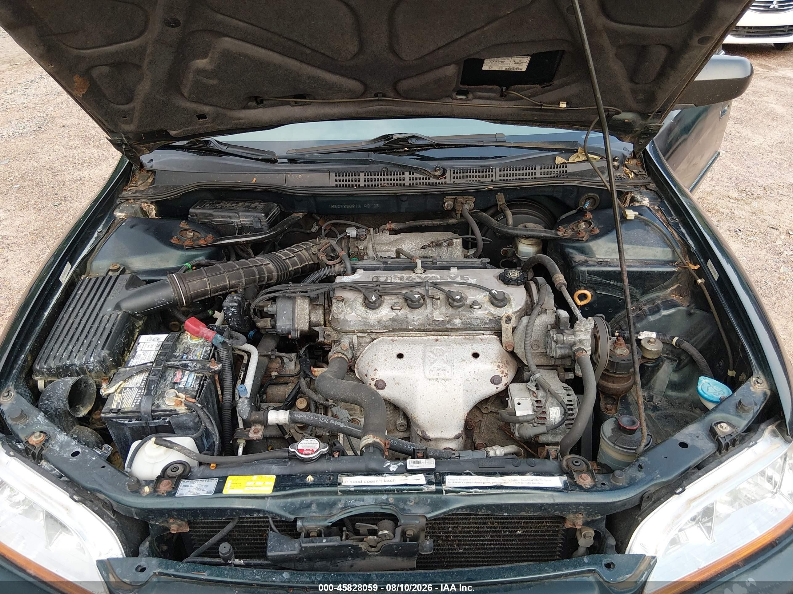 2001 Honda Accord Value Package Green vin: 1HGCF86681A148125