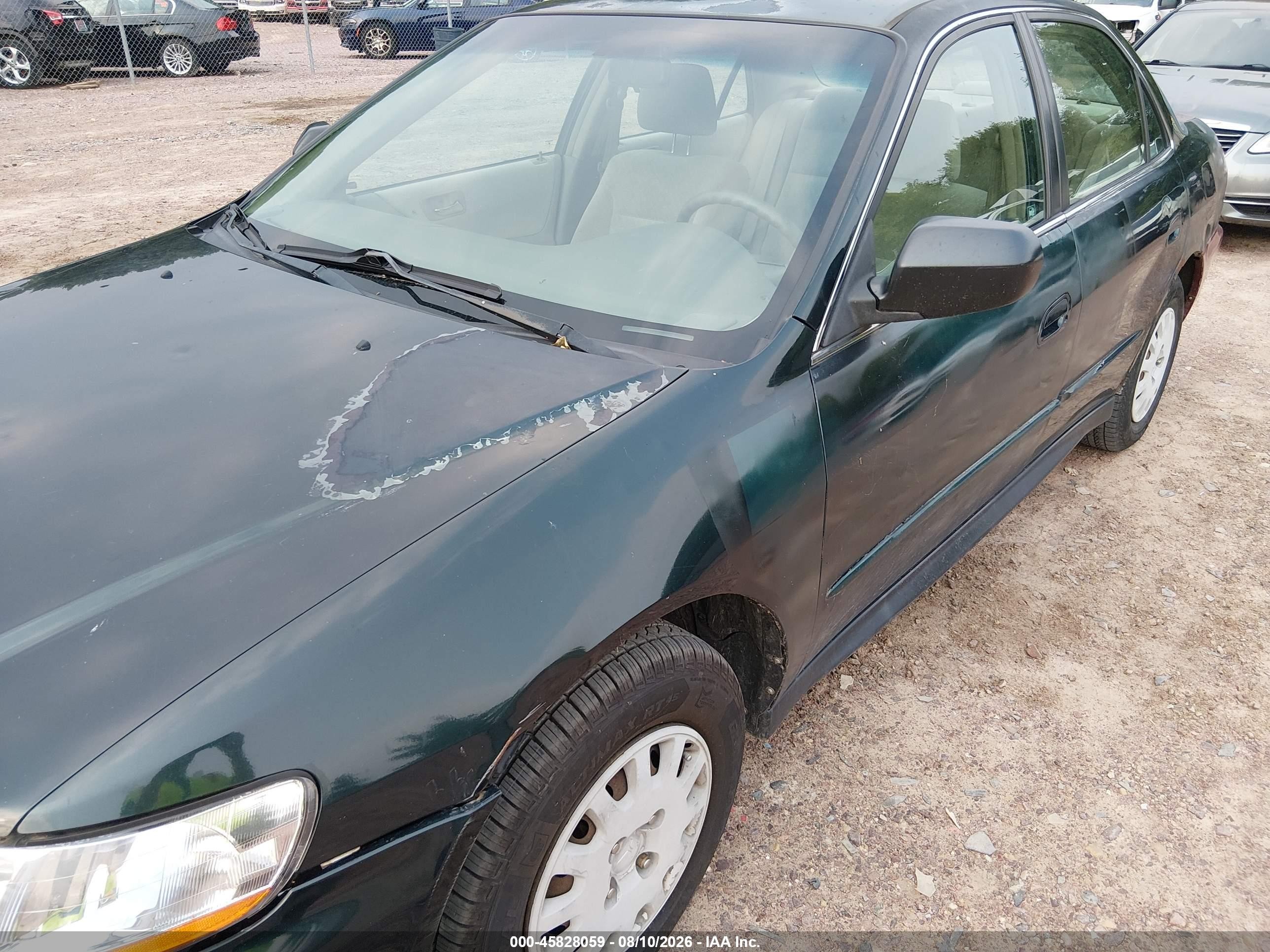 2001 Honda Accord Value Package Green vin: 1HGCF86681A148125