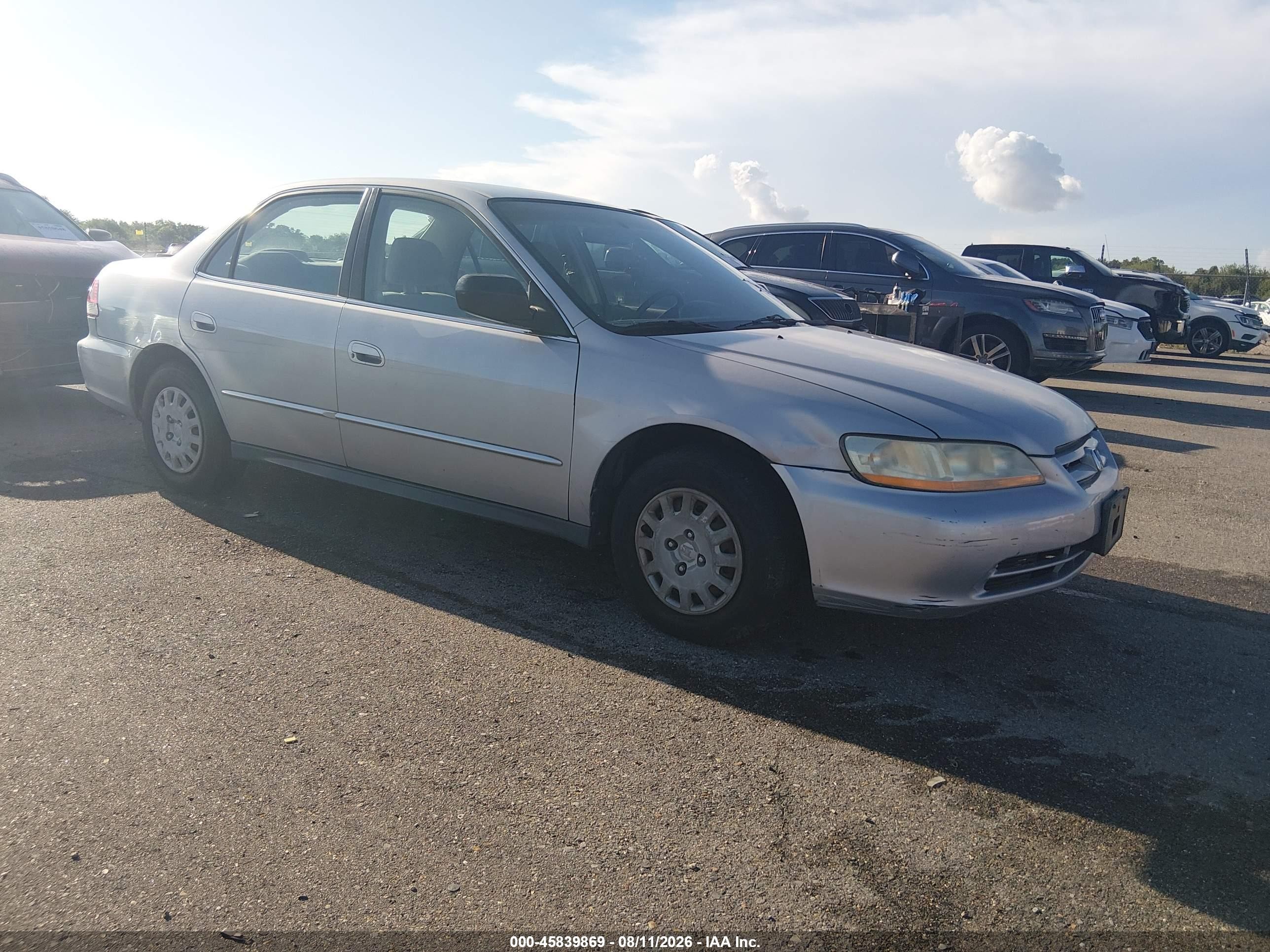 2001 Honda Accord Value Package Silver vin: 1HGCF866X1A096996