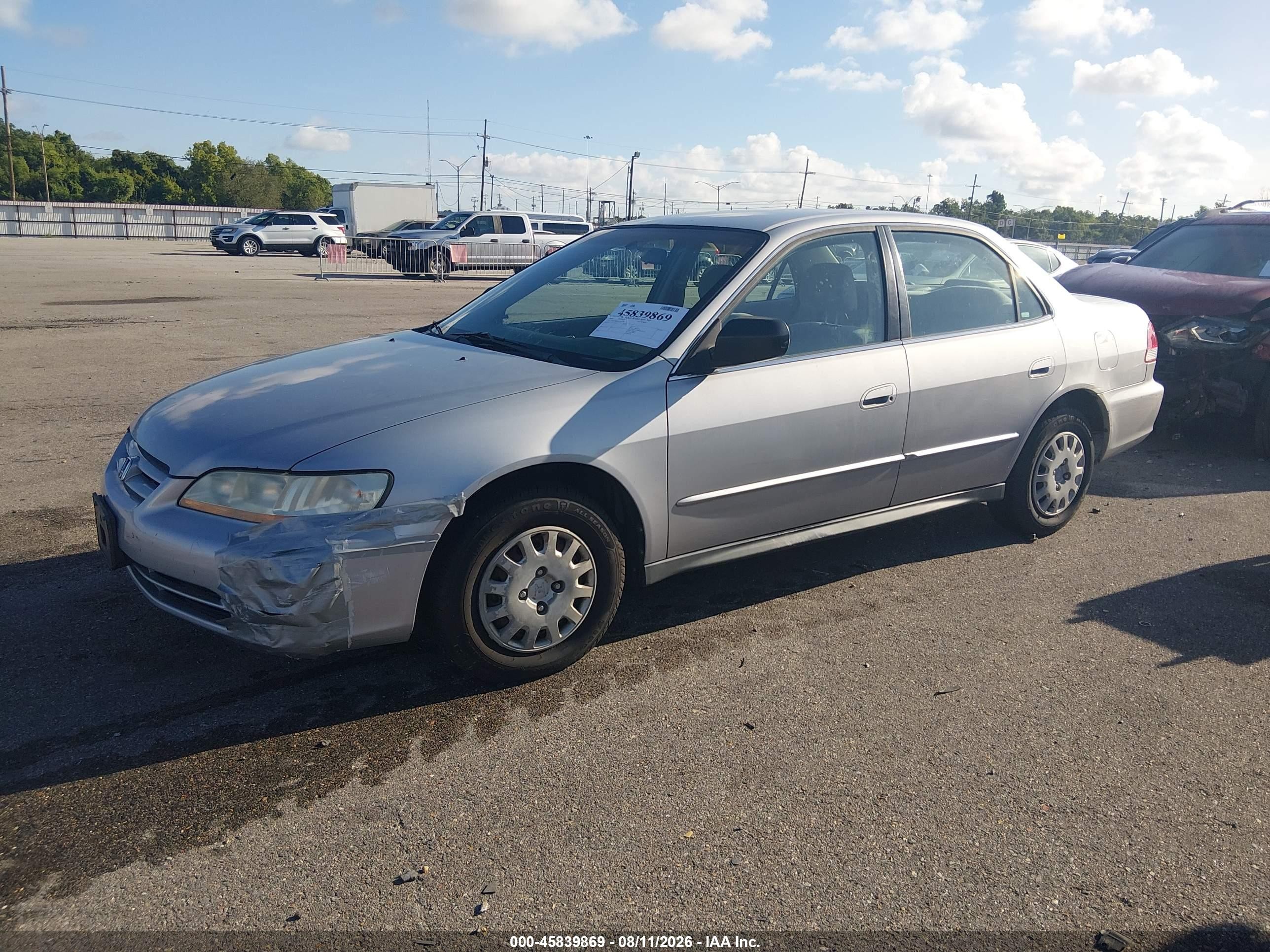 2001 Honda Accord Value Package Silver vin: 1HGCF866X1A096996