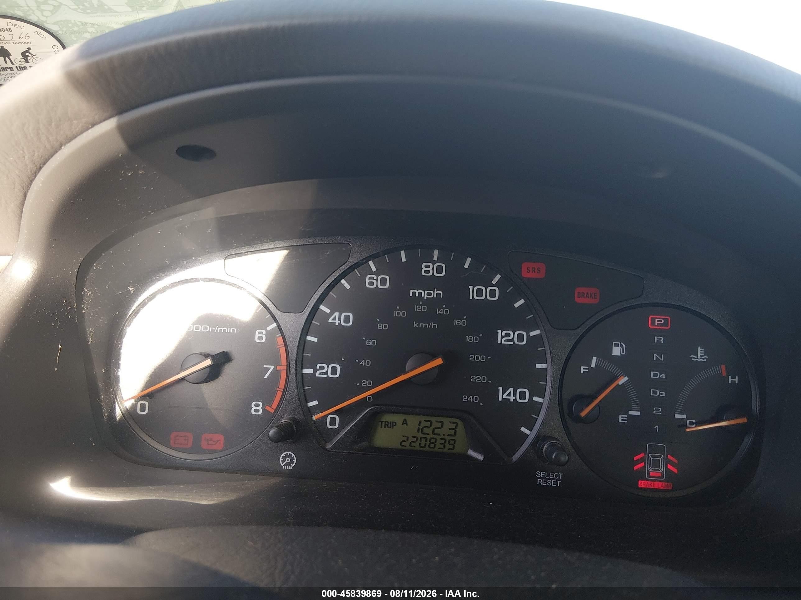 2001 Honda Accord Value Package Silver vin: 1HGCF866X1A096996