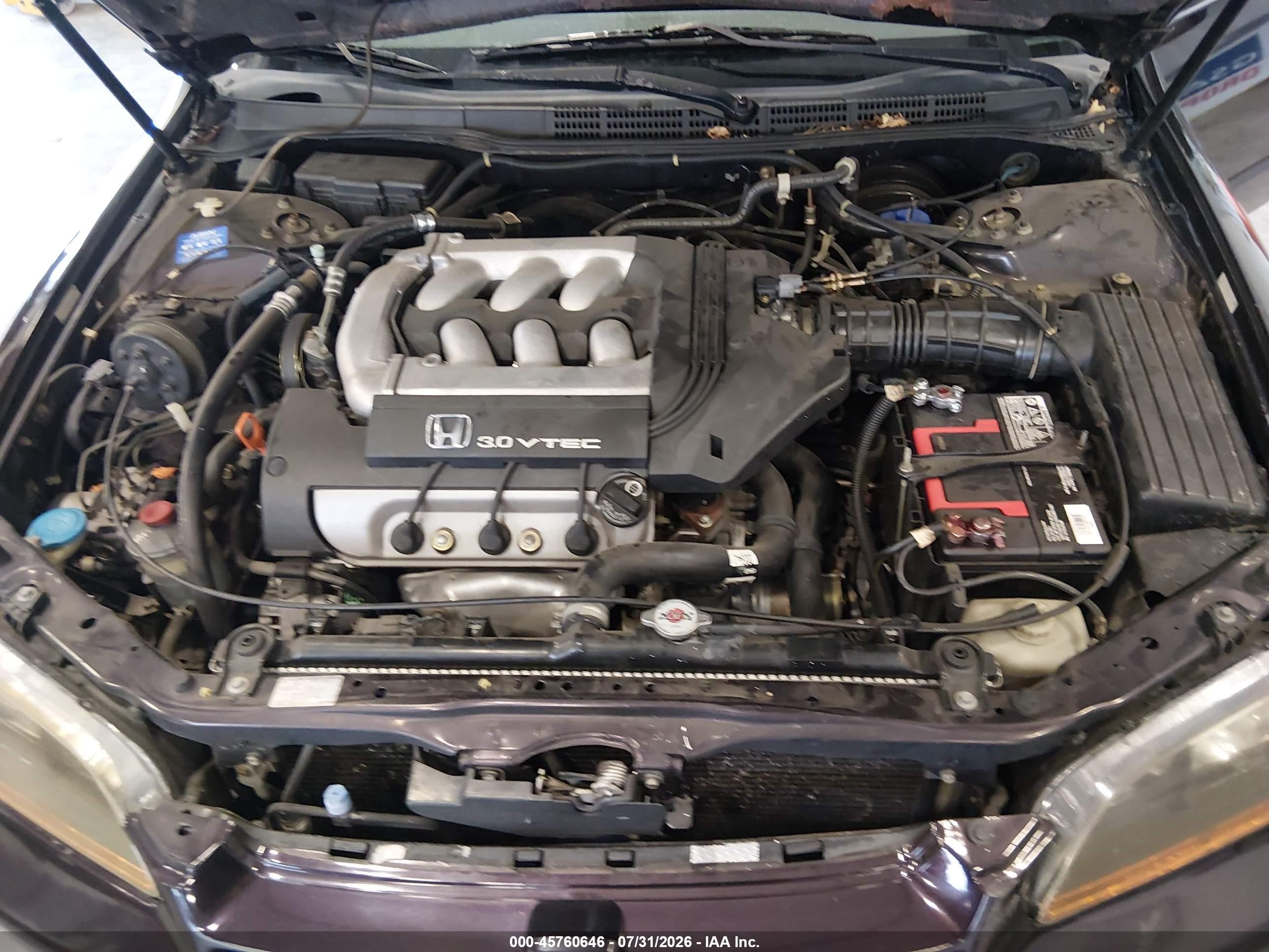 1998 Honda Accord Lx V6 Purple vin: 1HGCG1641WA013322