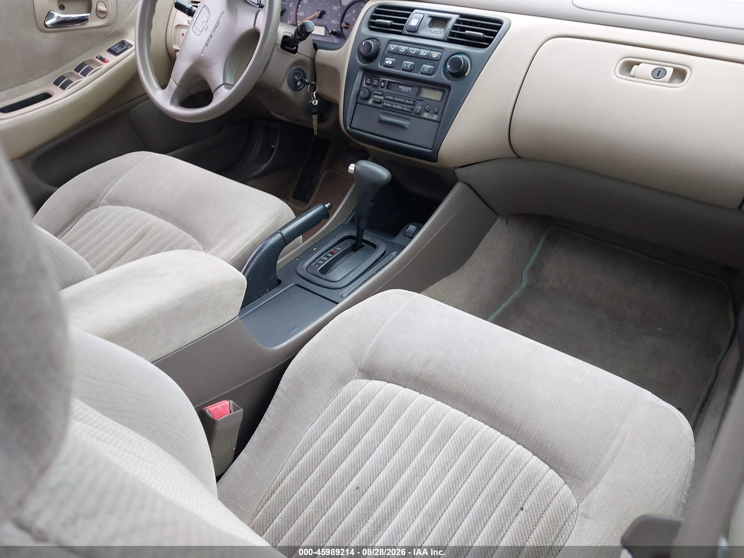 1998 Honda Accord Lx V6 Silver vin: 1HGCG1642WA013183