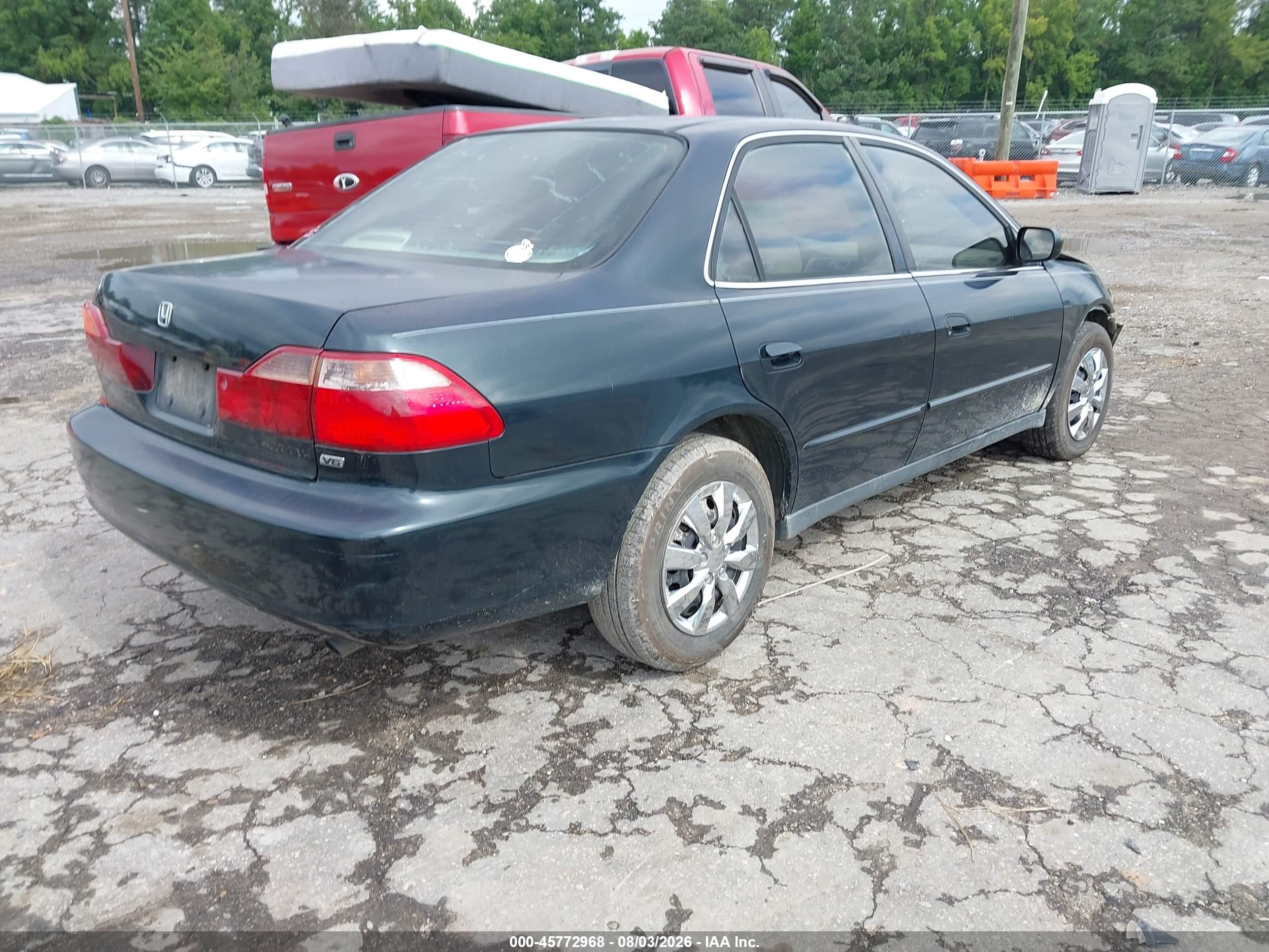 1998 Honda Accord Lx V6 Green vin: 1HGCG1642WA024250