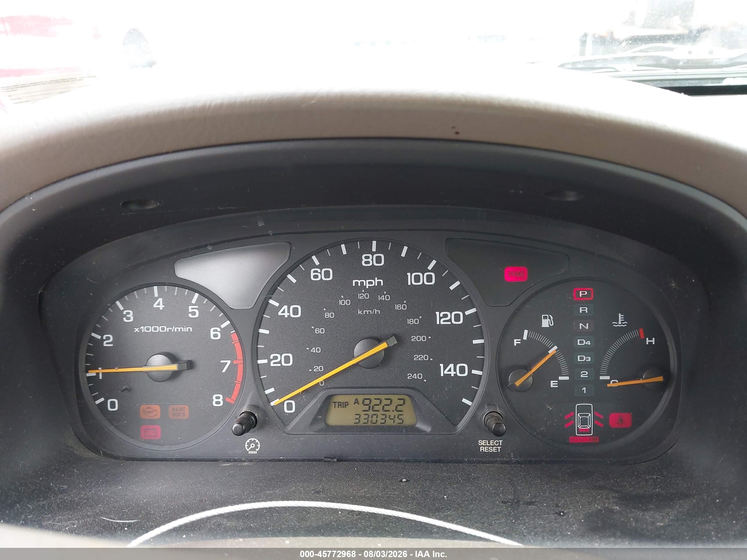 1998 Honda Accord Lx V6 Green vin: 1HGCG1642WA024250