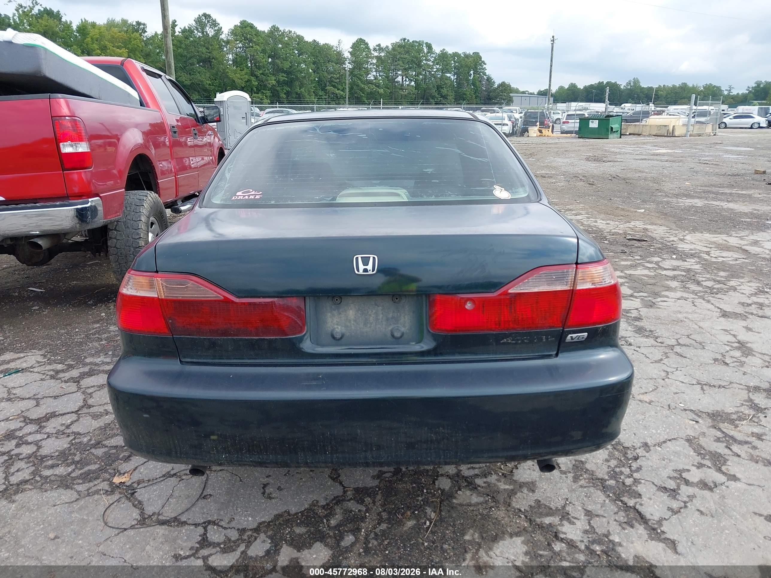 1998 Honda Accord Lx V6 Green vin: 1HGCG1642WA024250