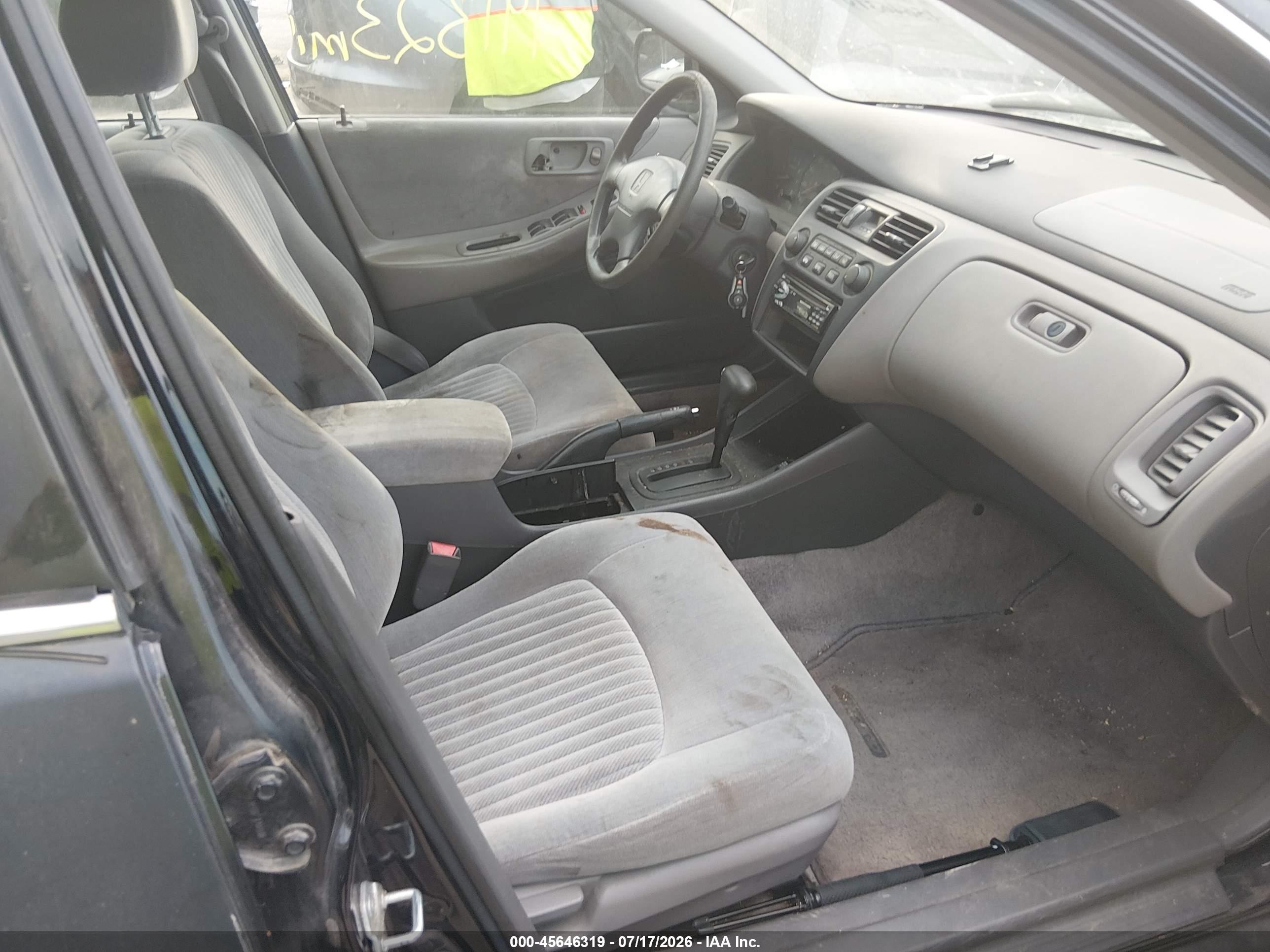 1998 Honda Accord Lx V6 Black vin: 1HGCG1643WA075109