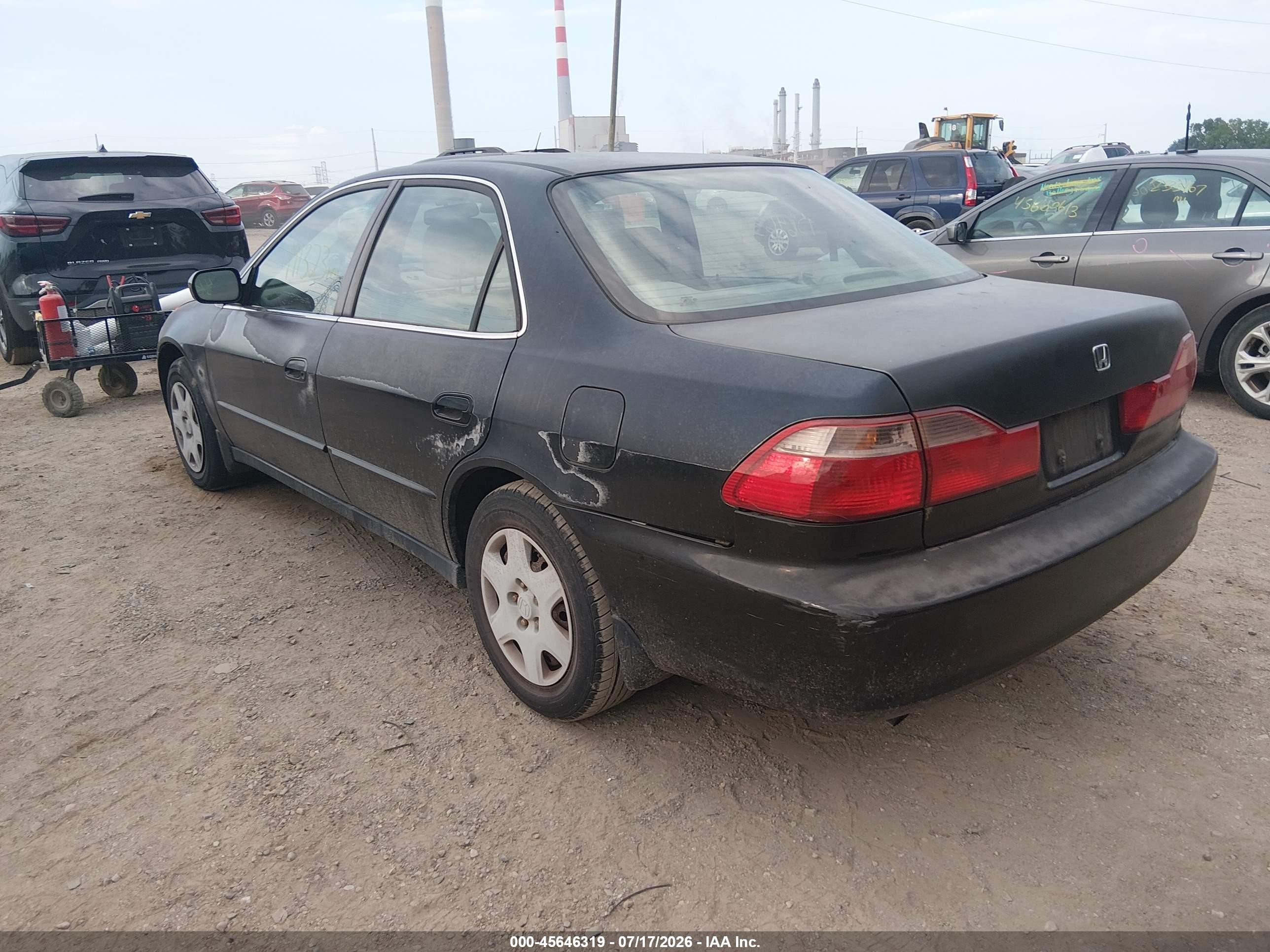 1998 Honda Accord Lx V6 Black vin: 1HGCG1643WA075109