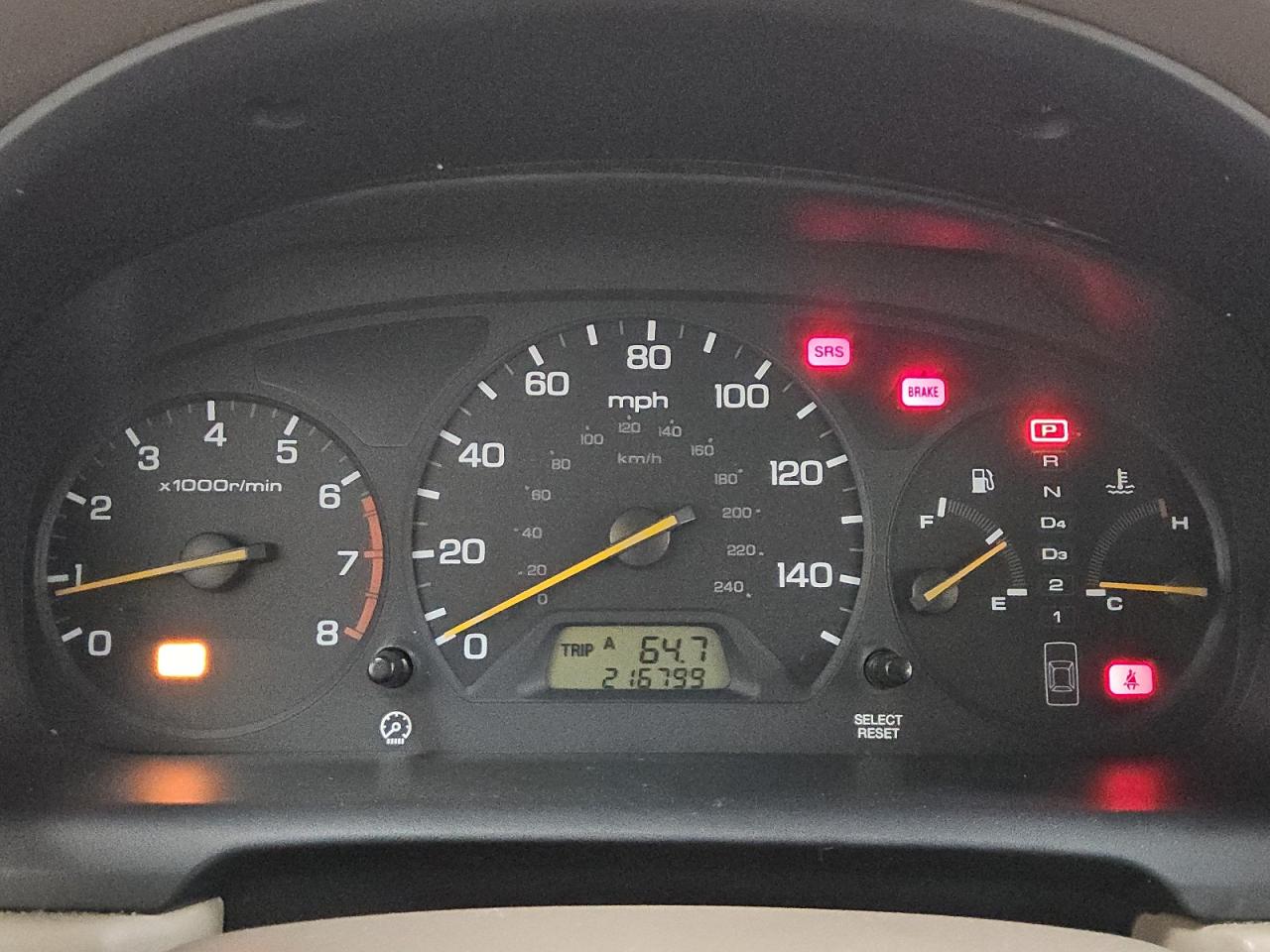 2000 Honda Accord Lx Tan vin: 1HGCG1644YA009235 Damage: Warning Light - Air Bag, On, Unacceptable