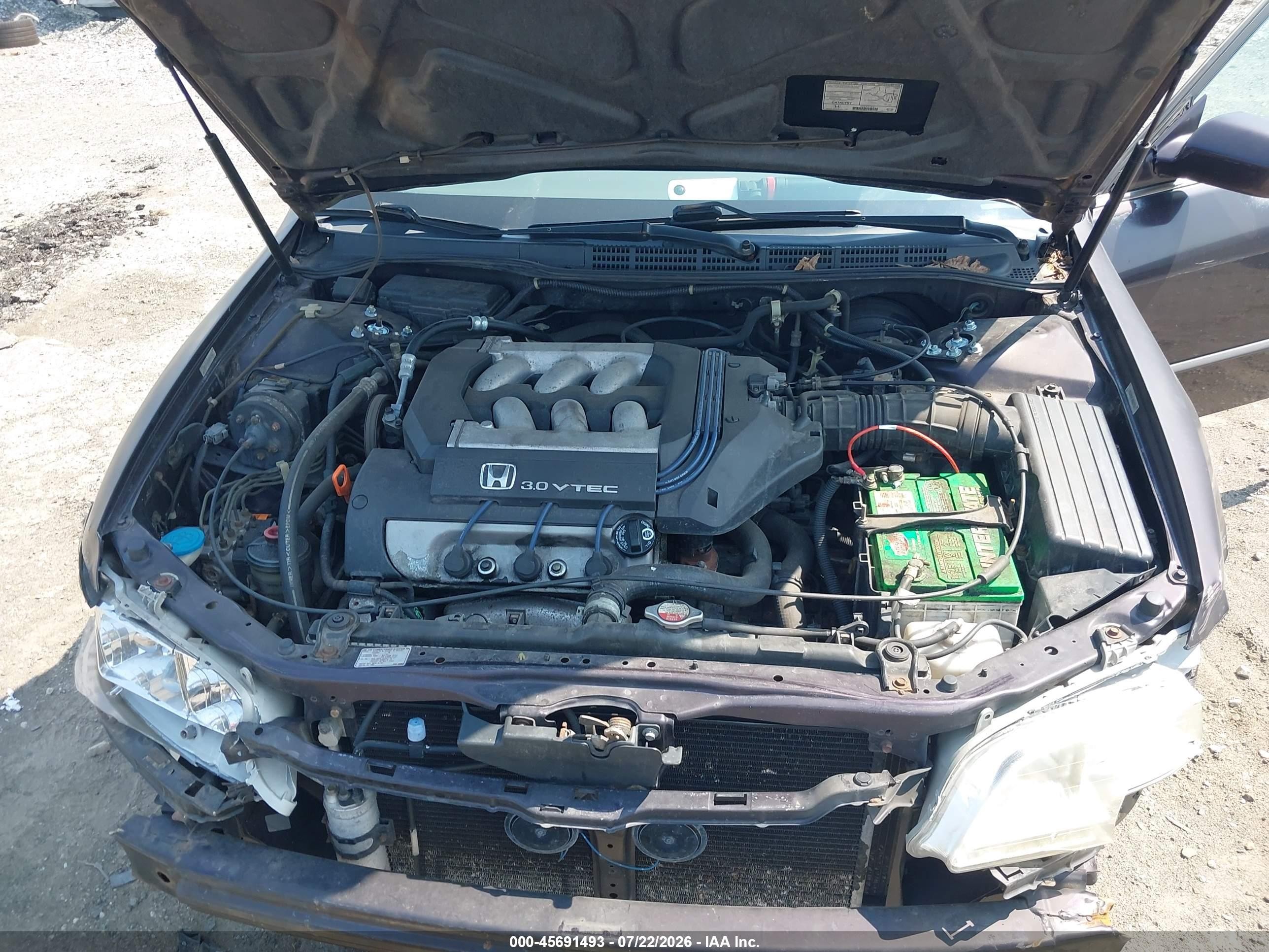 1998 Honda Accord Lx V6 Purple vin: 1HGCG1647WA022428