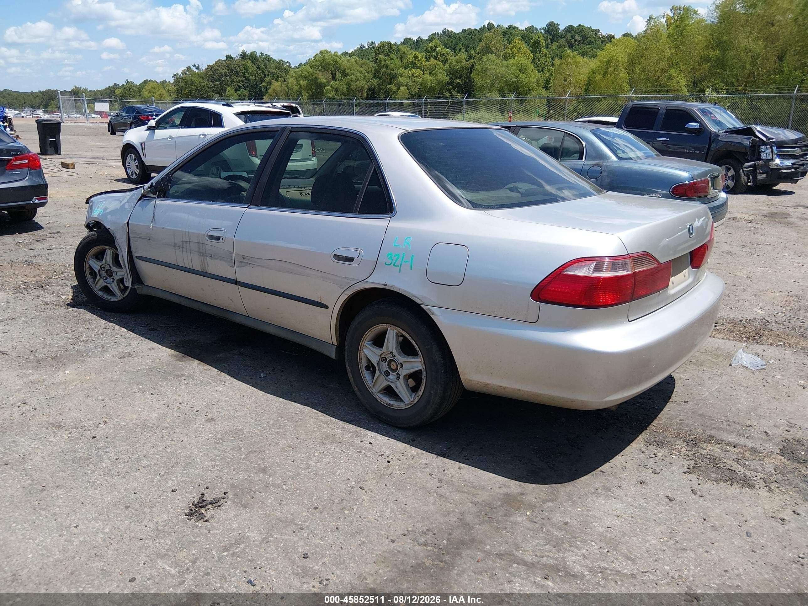 1998 Honda Accord Lx V6 Gray vin: 1HGCG1647WA025152