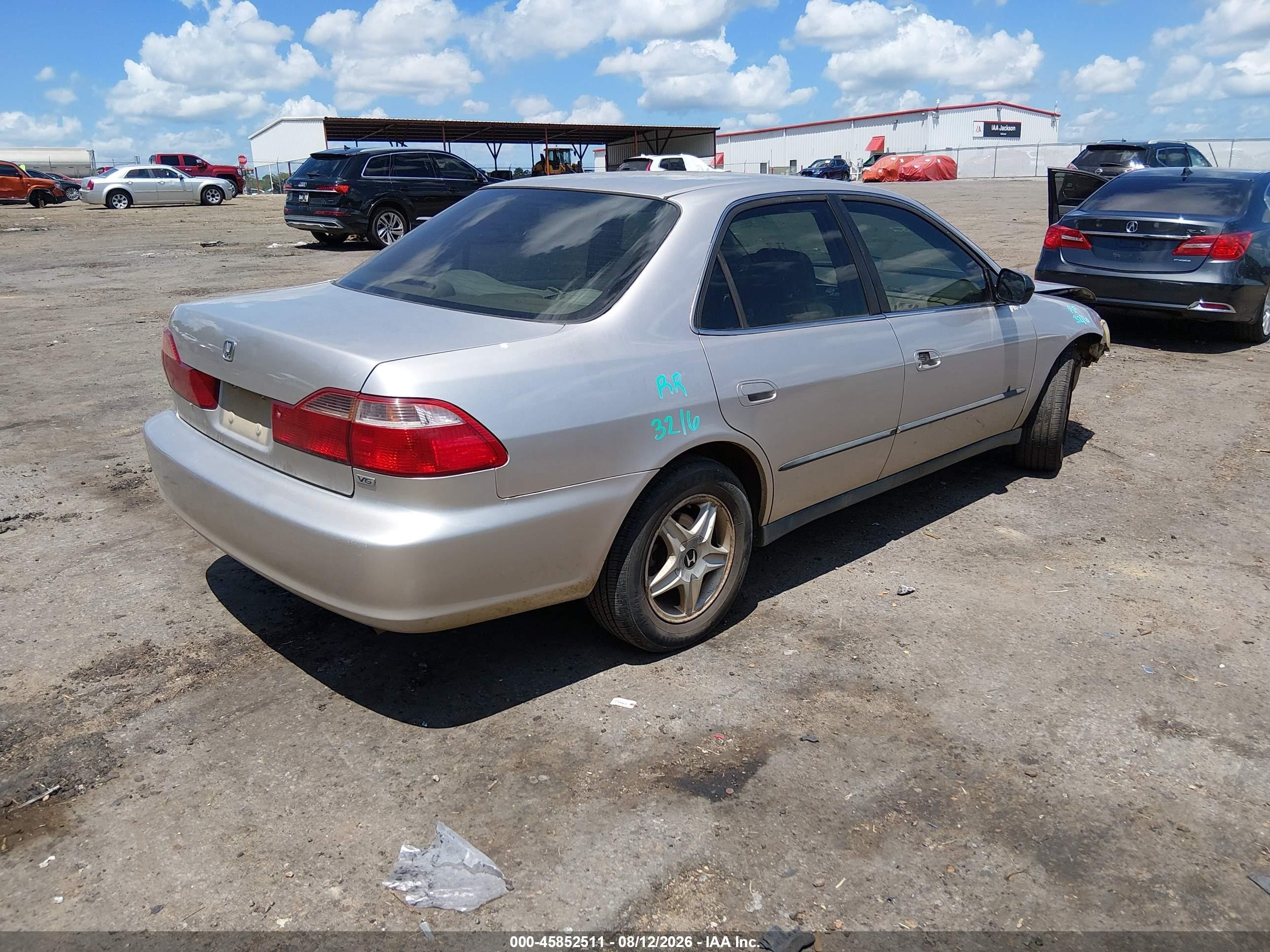 1998 Honda Accord Lx V6 Gray vin: 1HGCG1647WA025152