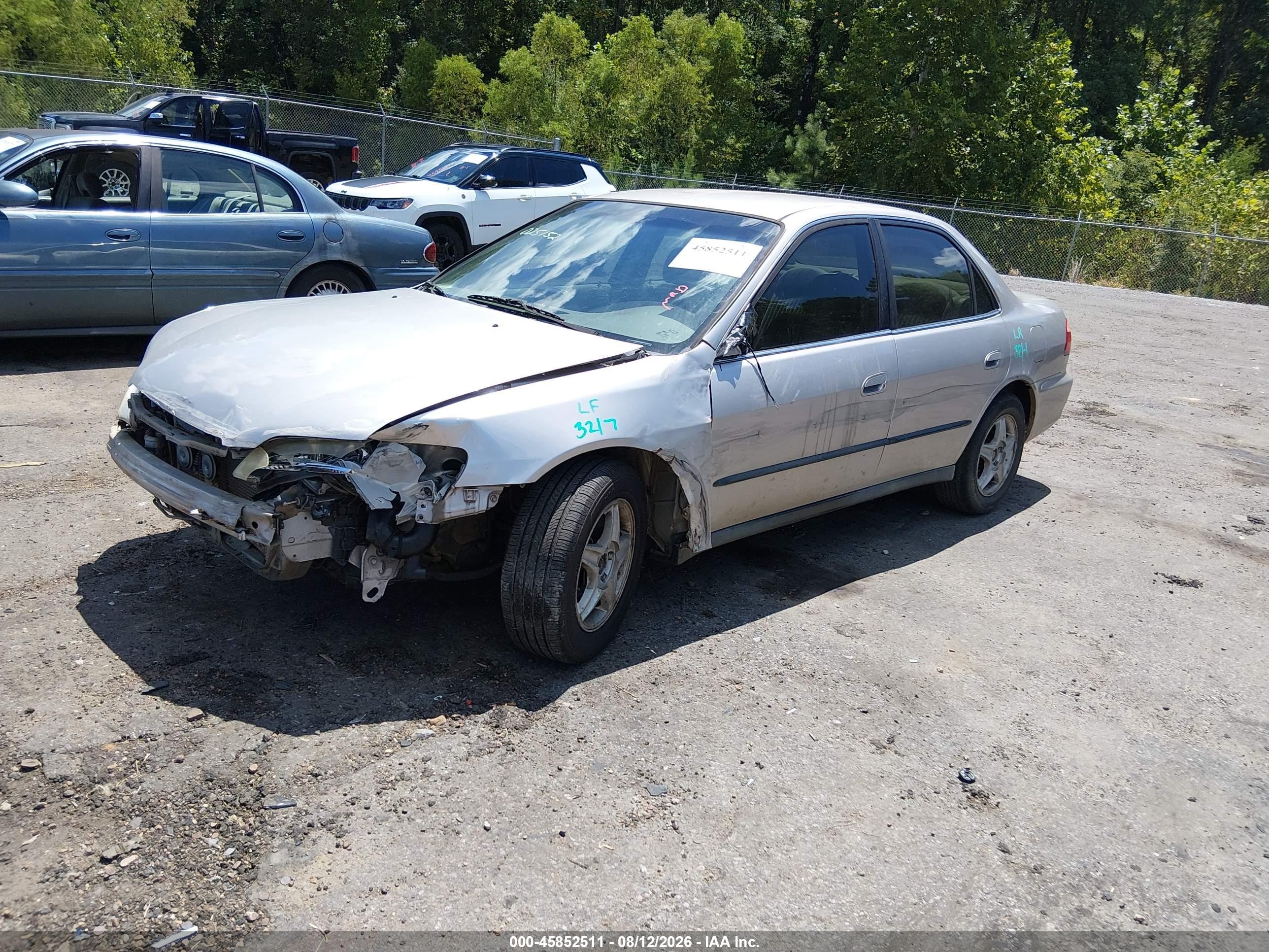 1998 Honda Accord Lx V6 Gray vin: 1HGCG1647WA025152