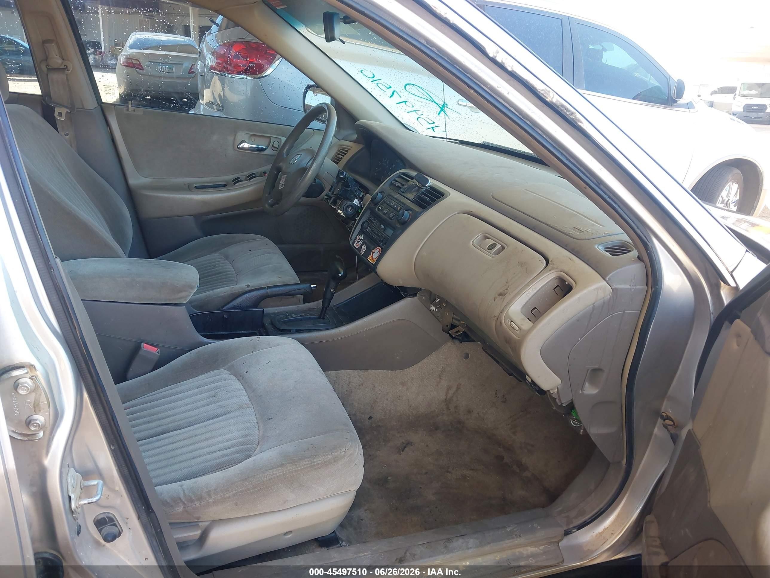 1998 Honda Accord Lx V6 Gray vin: 1HGCG1648WA025709